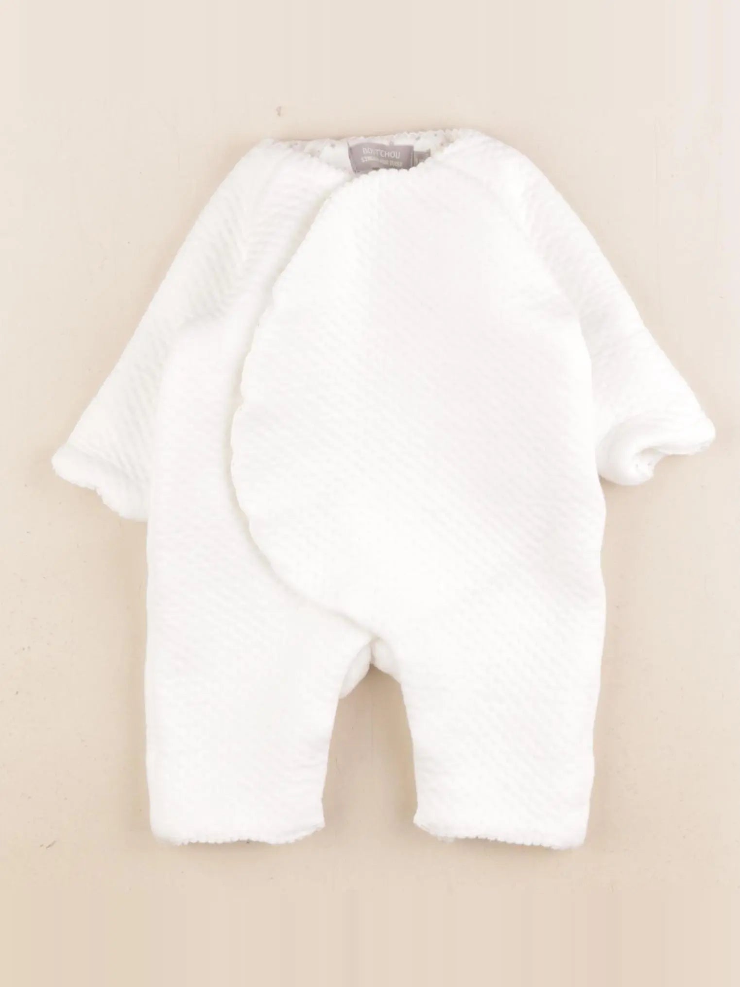 Boutchou - combinaison doublé blanc - 1 mois