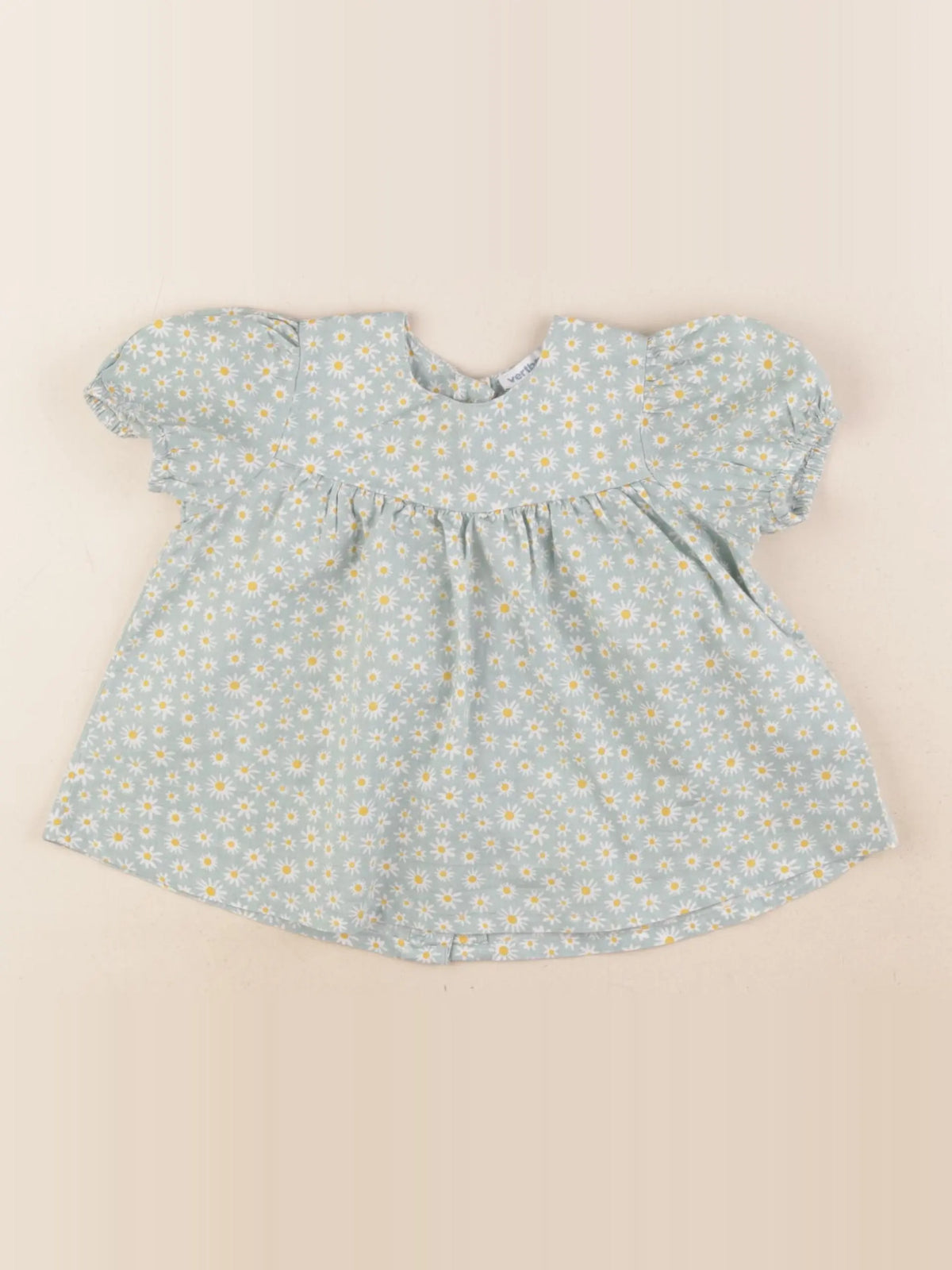 Vertbaudet - blouse vert - 12 mois