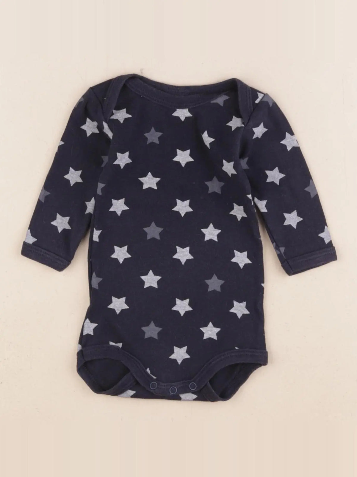 Petit Bateau - body bleu - 3 mois