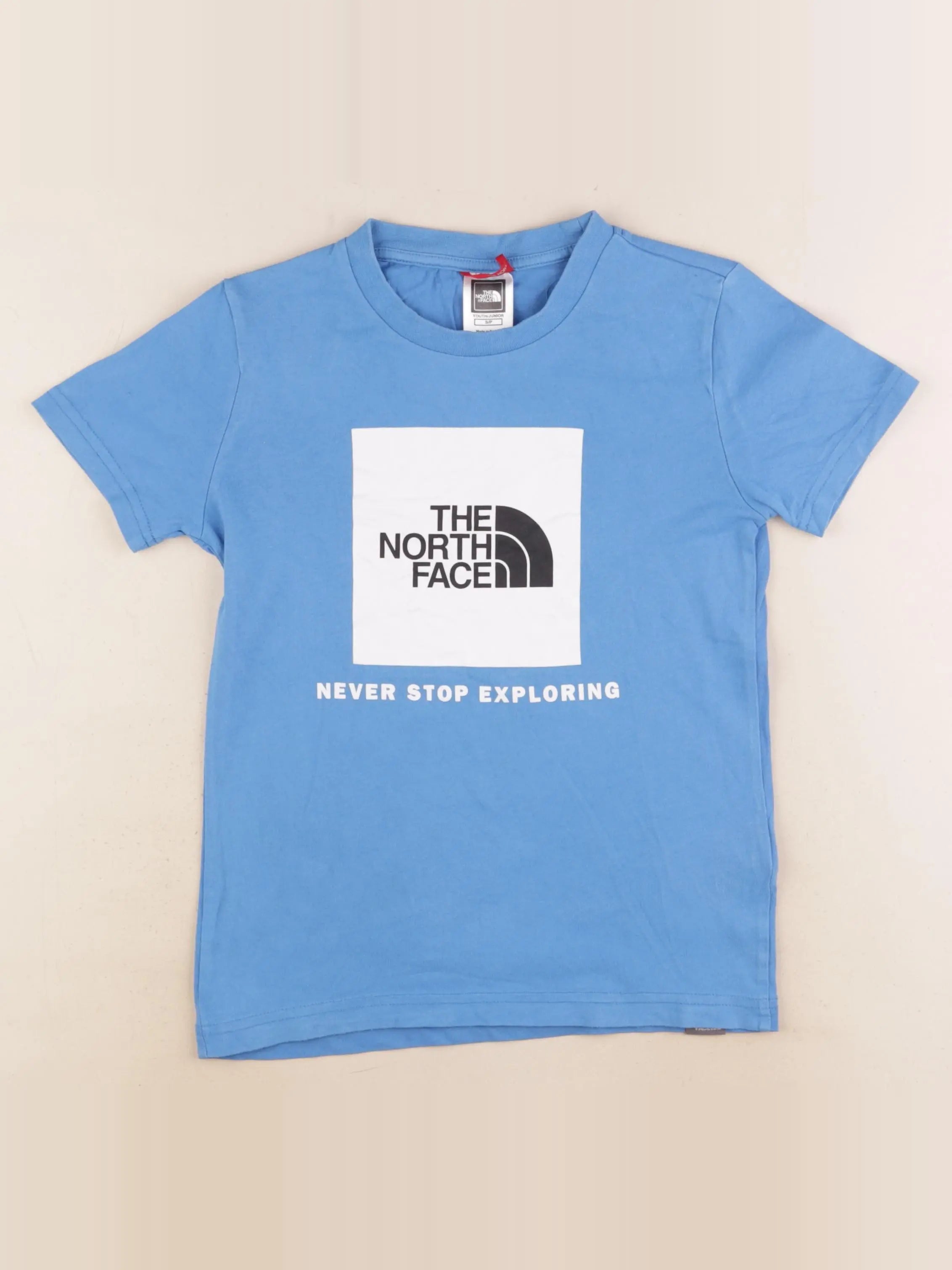 The North Face - tee-shirt bleu - 7/8 ans