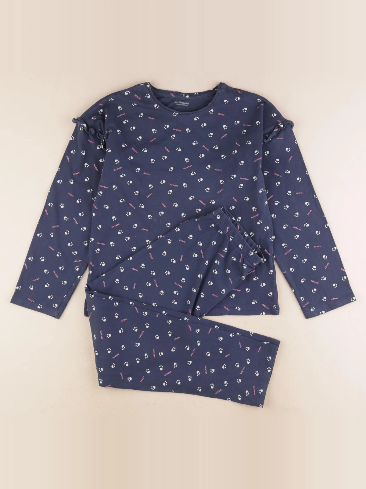 Vertbaudet - pyjama coton bleu - 10 ans