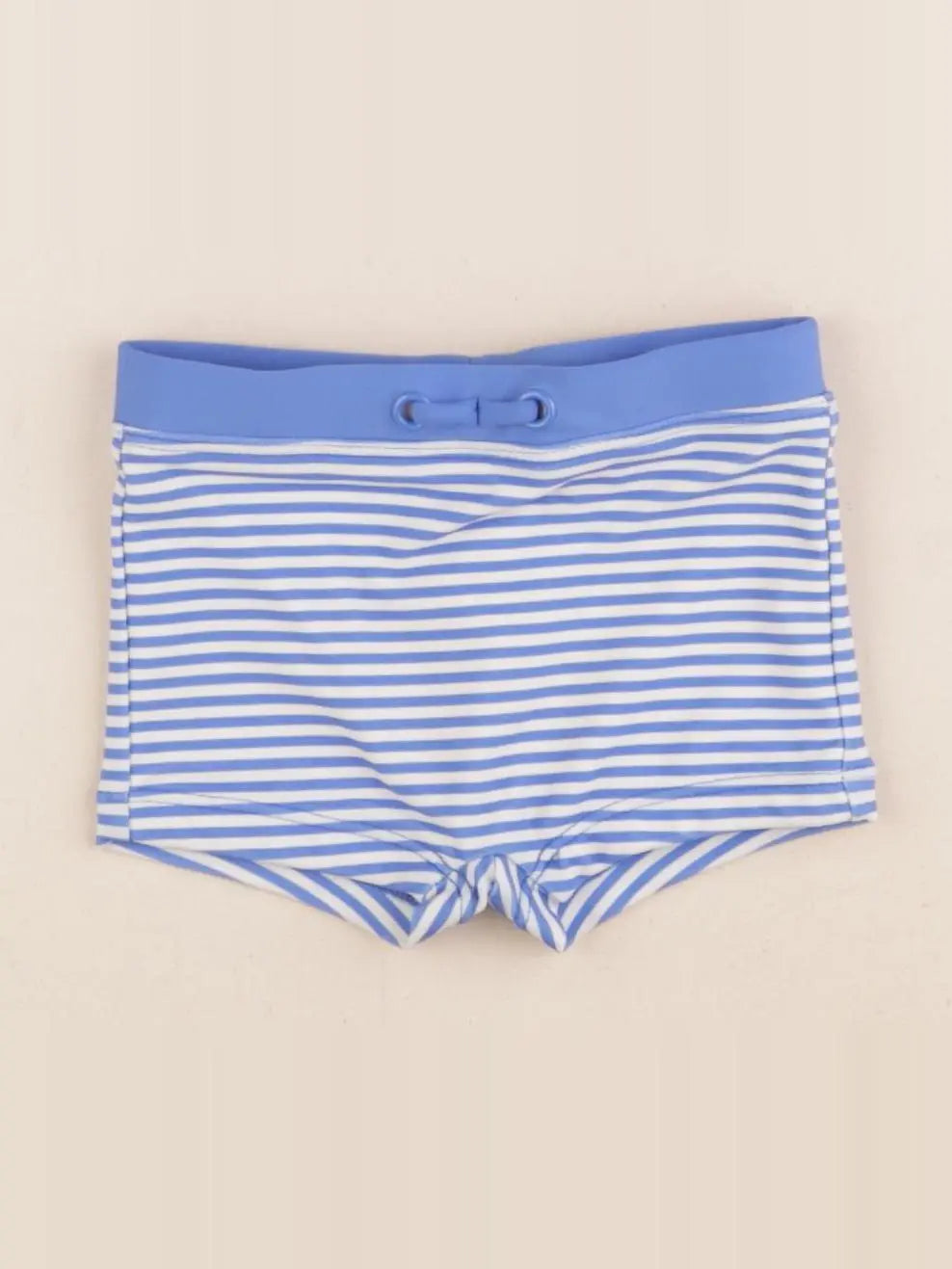 Vertbaudet - maillot de bain bleu, blanc - 6 mois