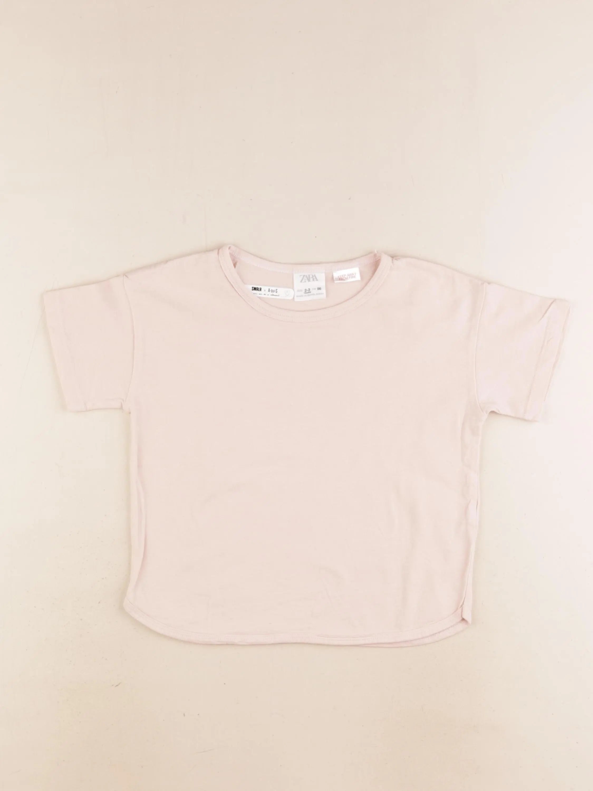 Zara - tee-shirt rose - 2/3 ans