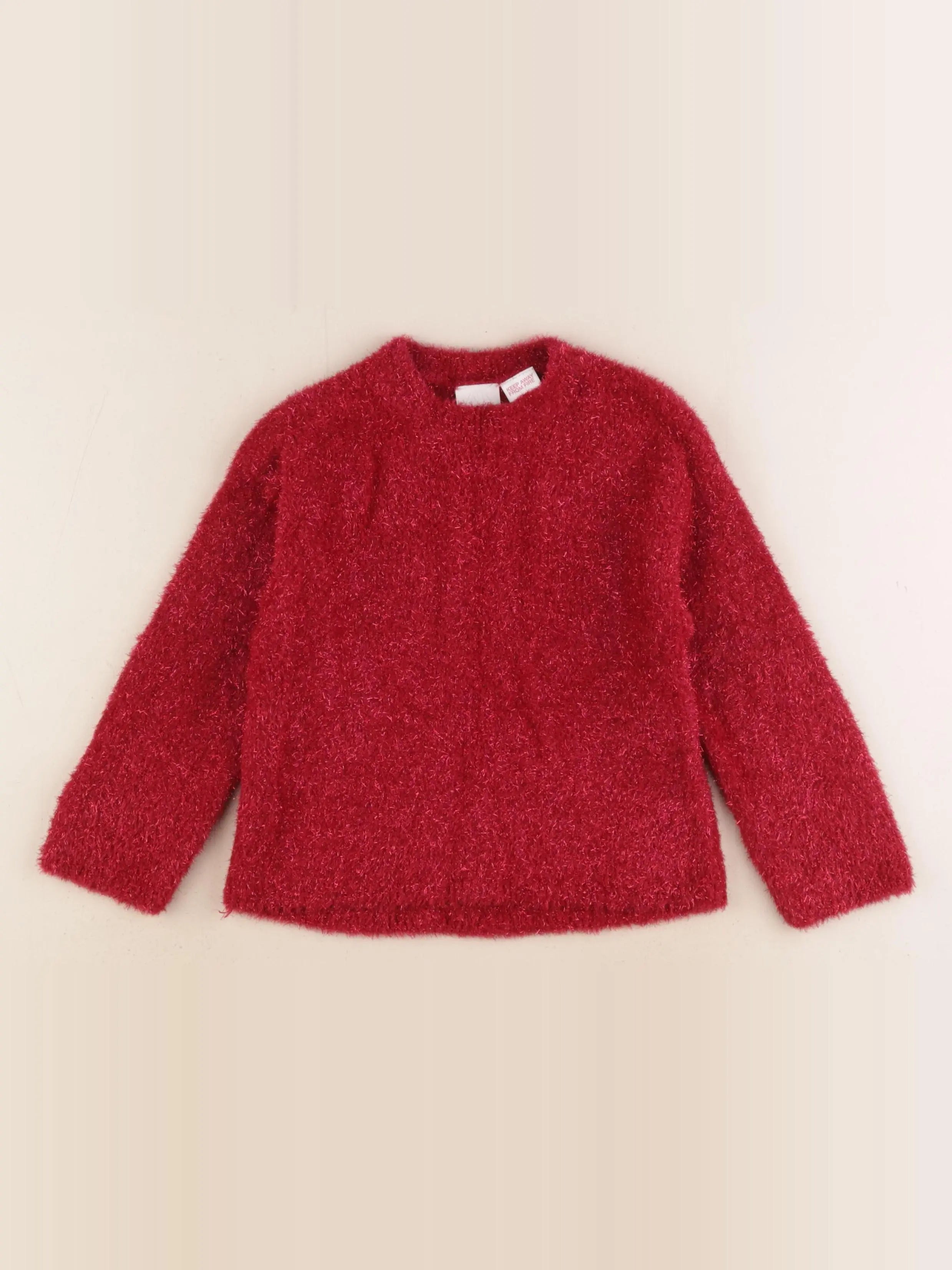 Zara - pull rouge - 6 ans