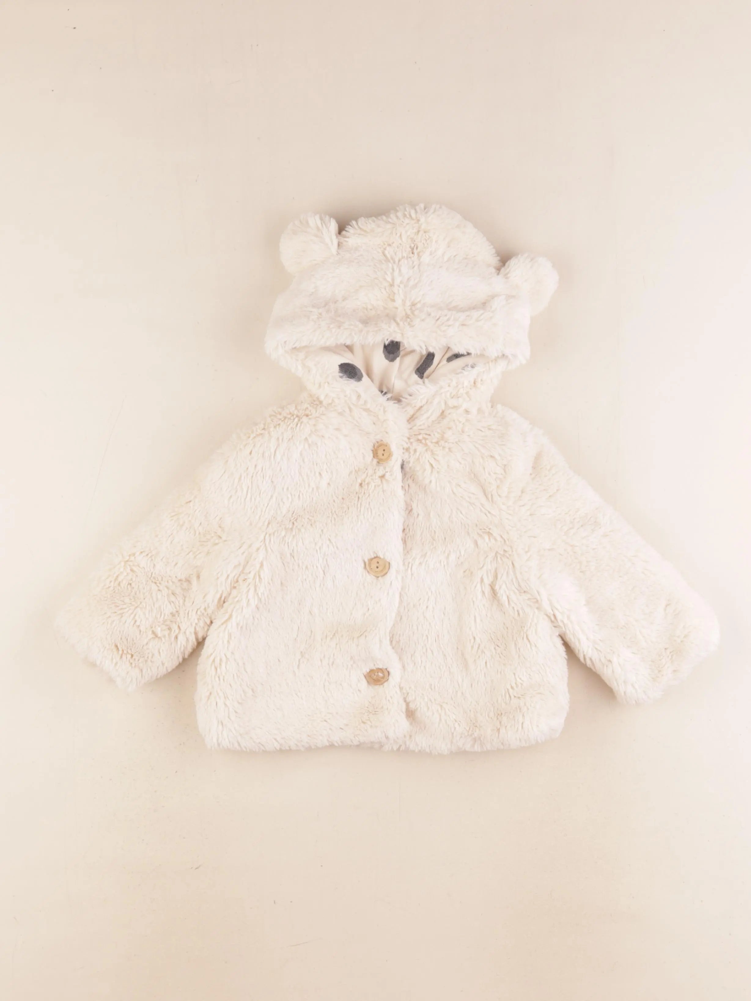 Zara - manteau beige - 6/9 mois