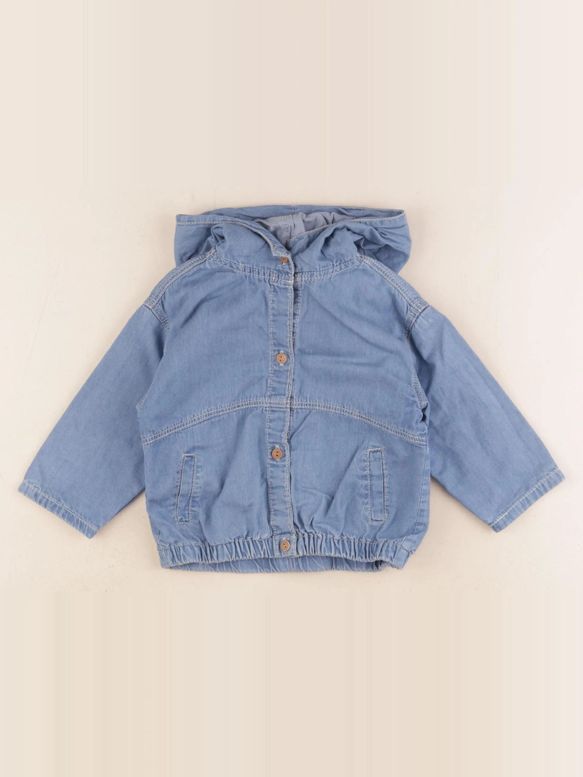Zara - veste bleu - 6/9 mois