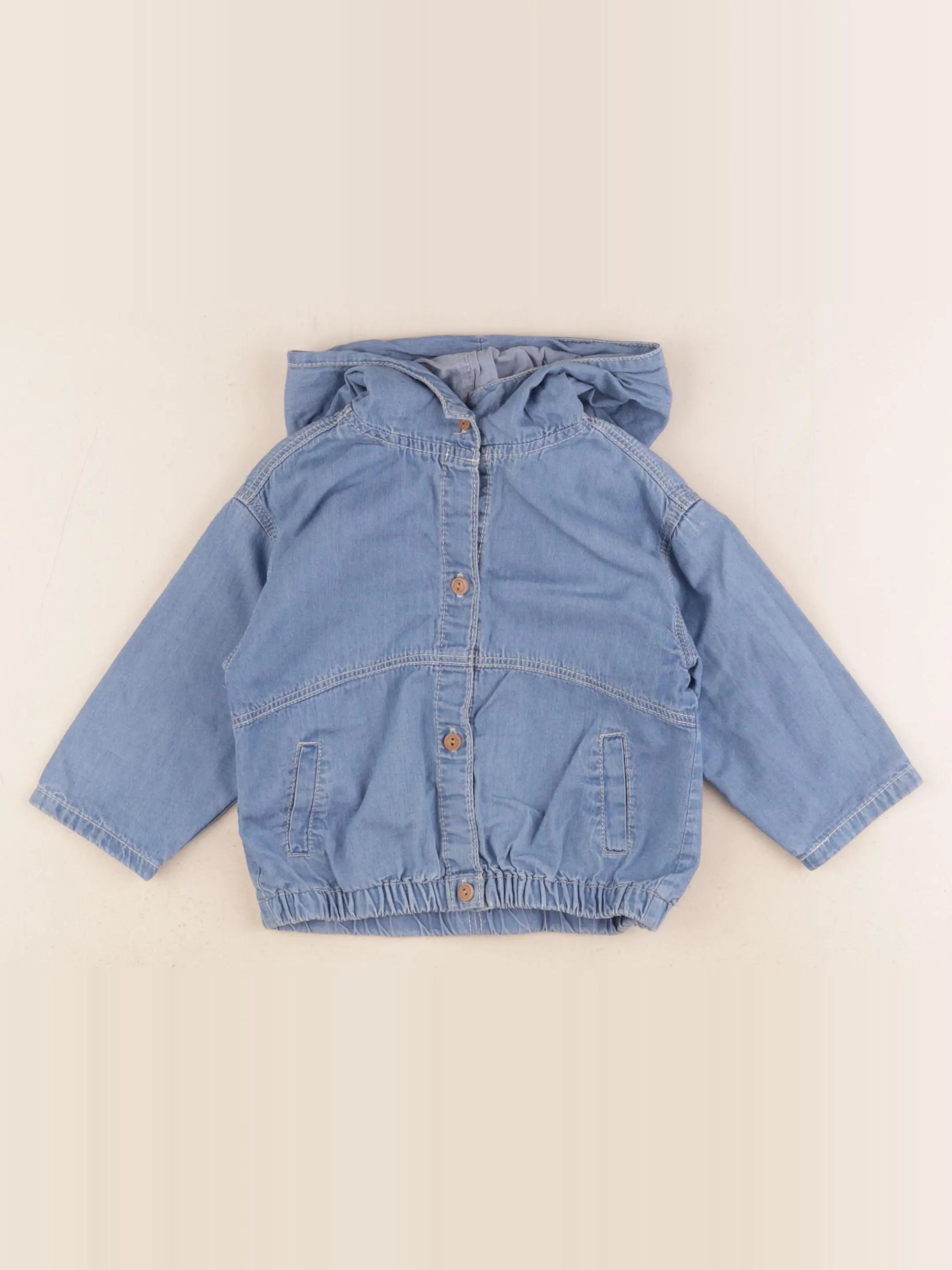 Zara - veste bleu - 6/9 mois