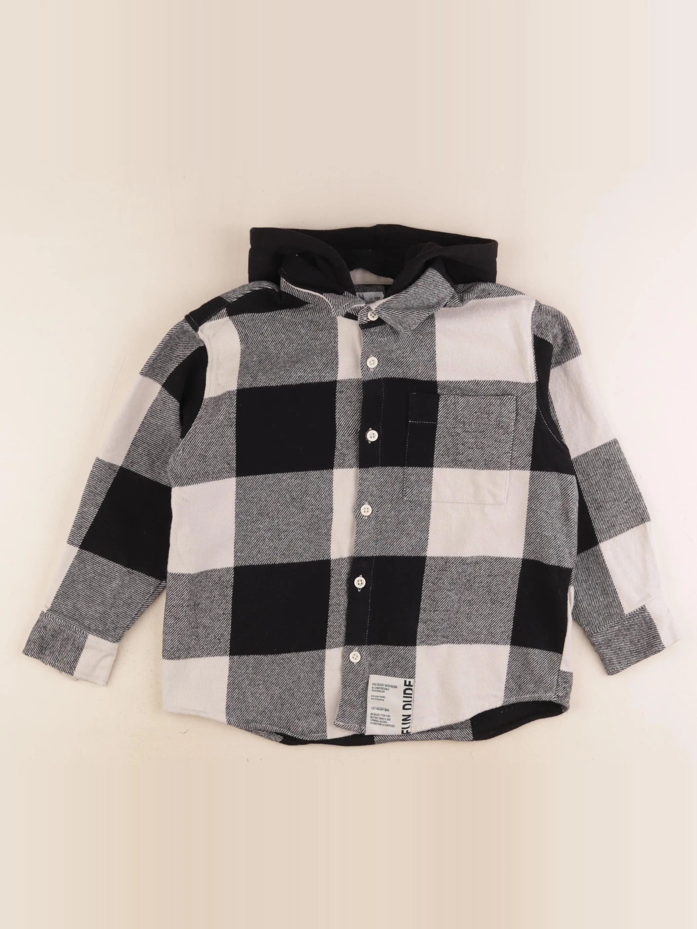 Zara - chemise noir - 7 ans