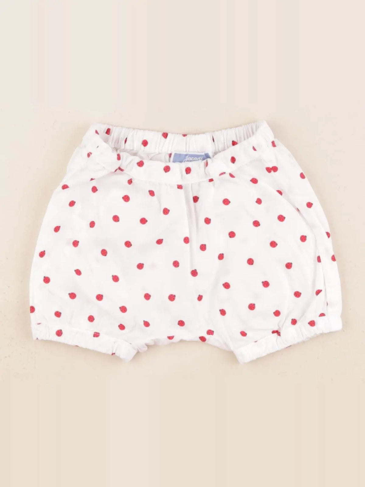 Jacadi - bloomer blanc, rouge - 3 mois