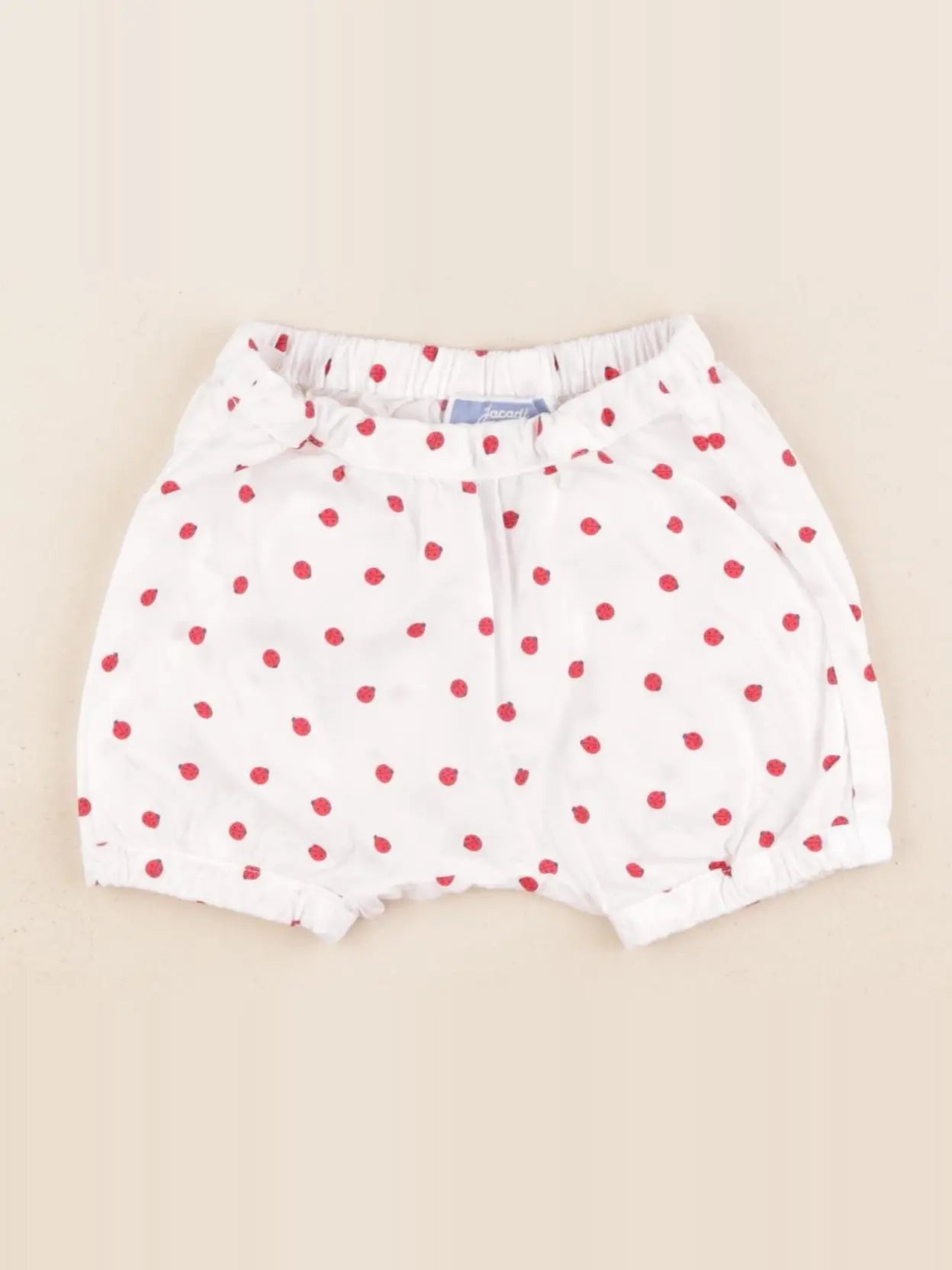 Jacadi - bloomer blanc, rouge - 3 mois