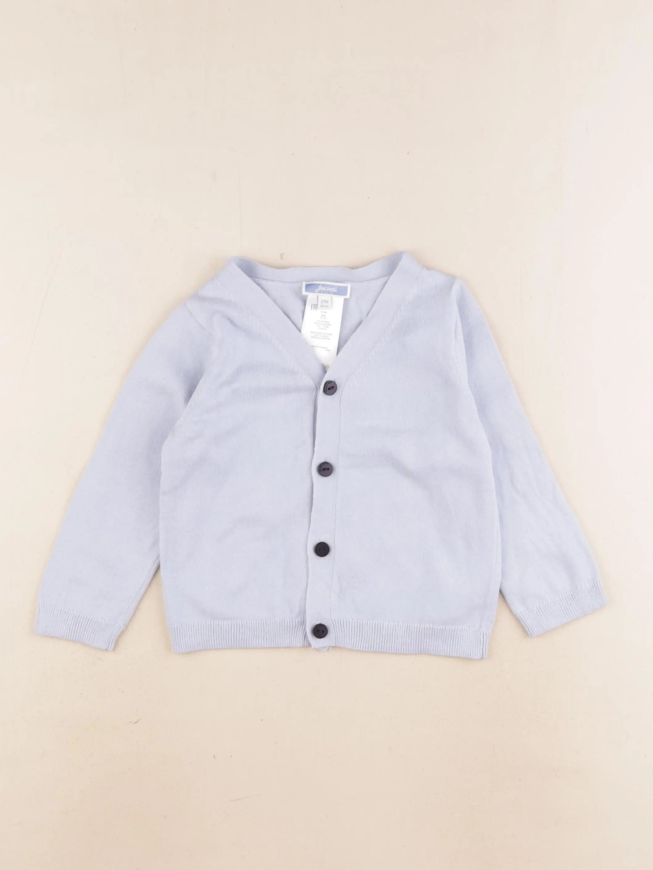 Jacadi - gilet bleu - 24 mois