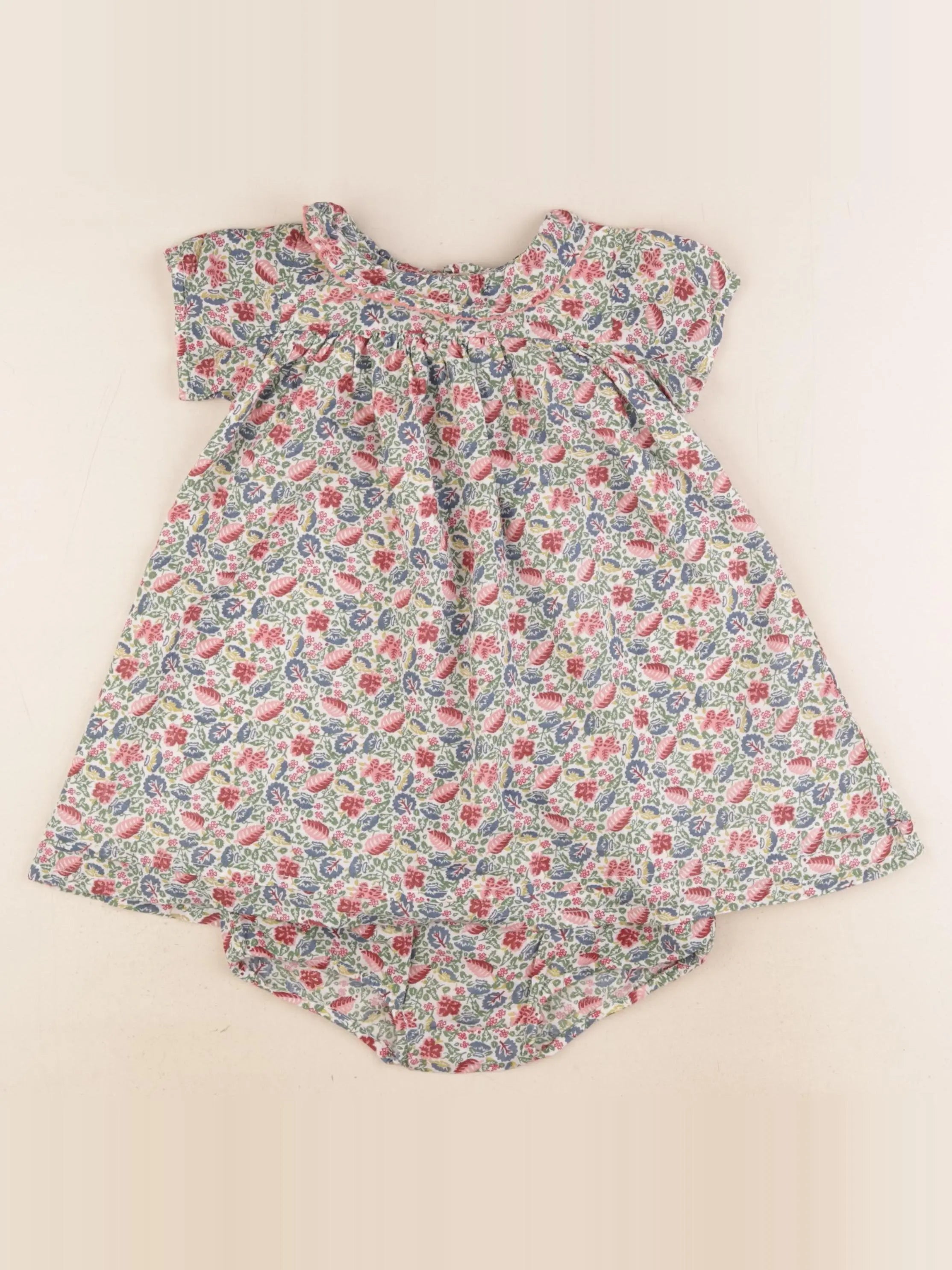 Boutchou - robe multicolore - 12 mois