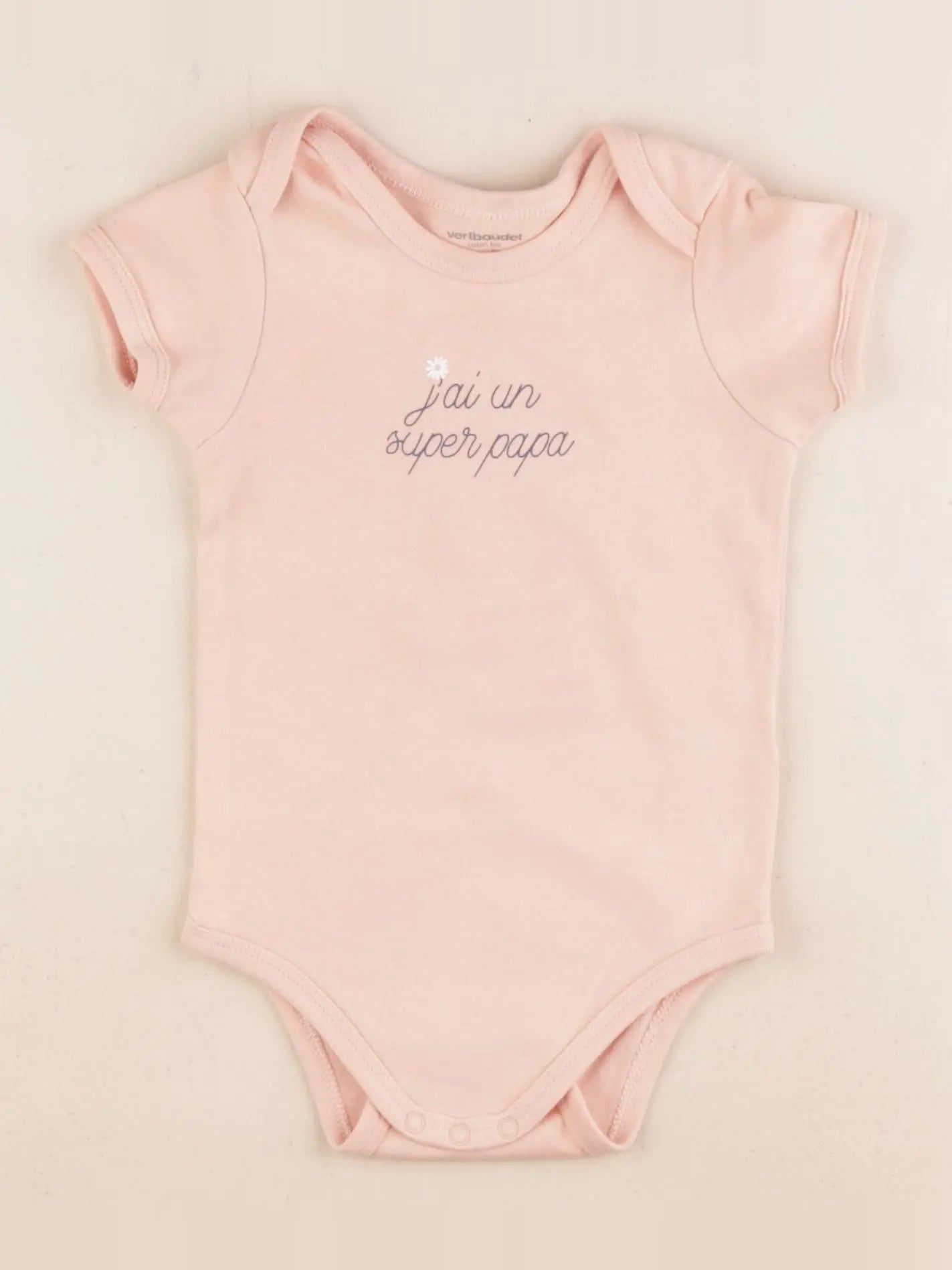 Vertbaudet - body rose - 18 mois