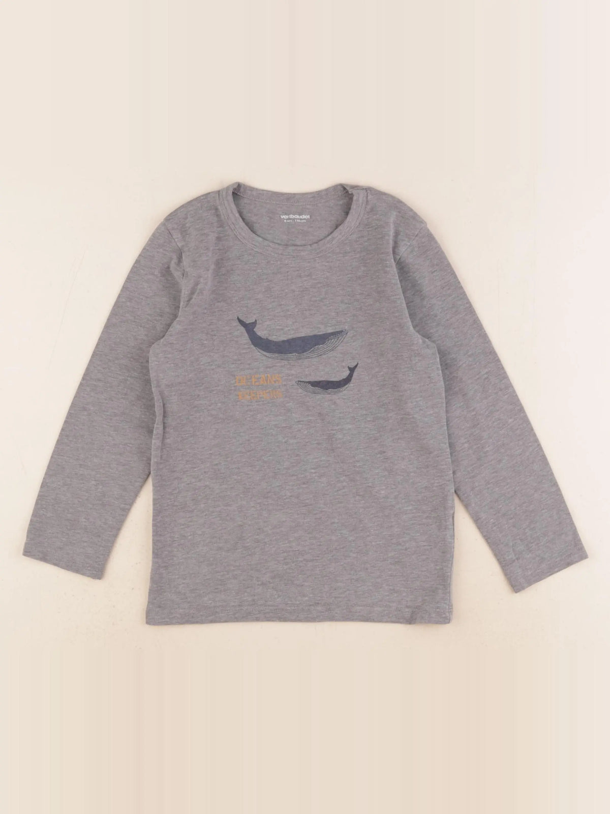 Vertbaudet - maillot de corps gris - 6 ans