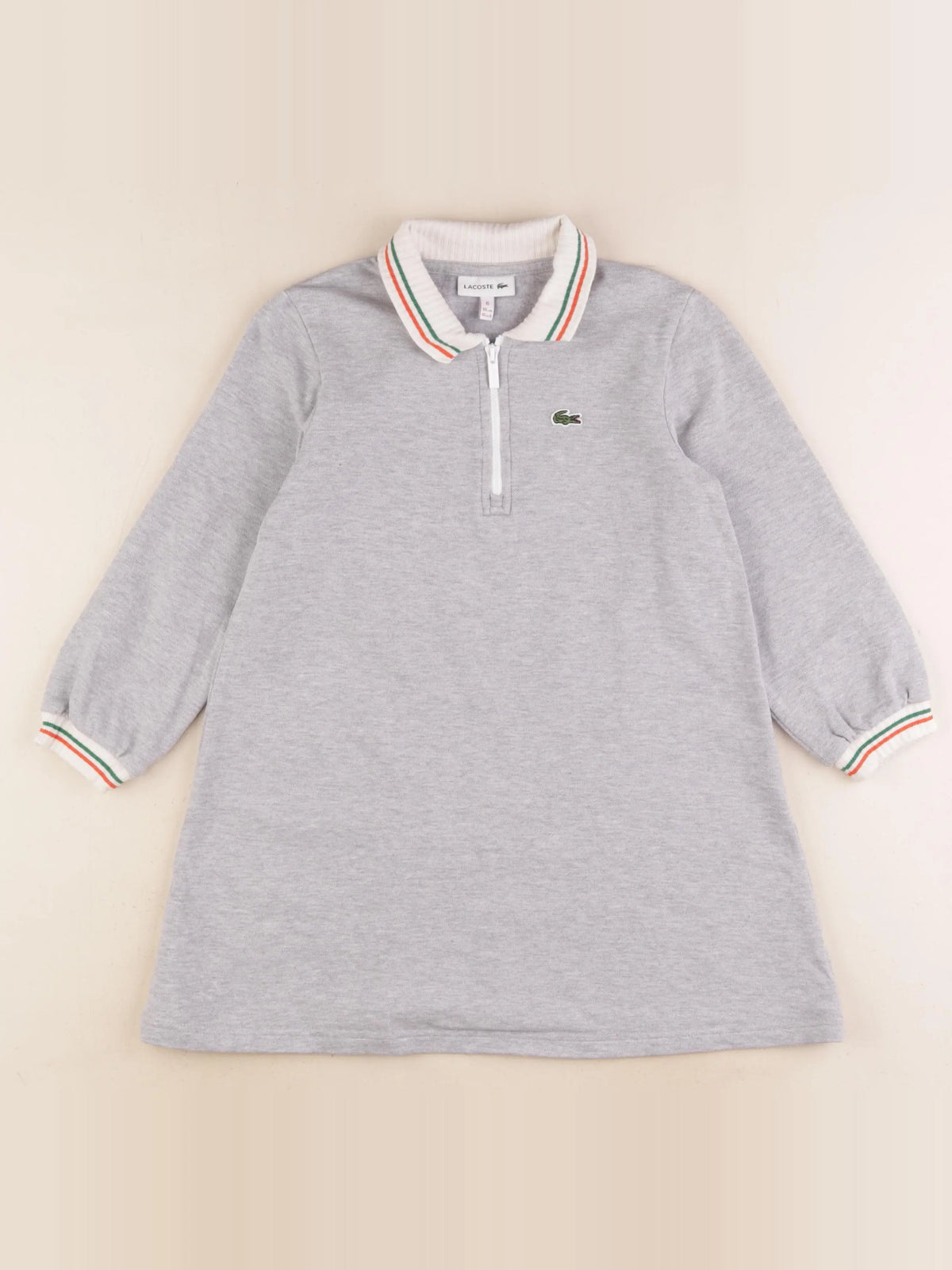 Lacoste - robe gris - 6 ans