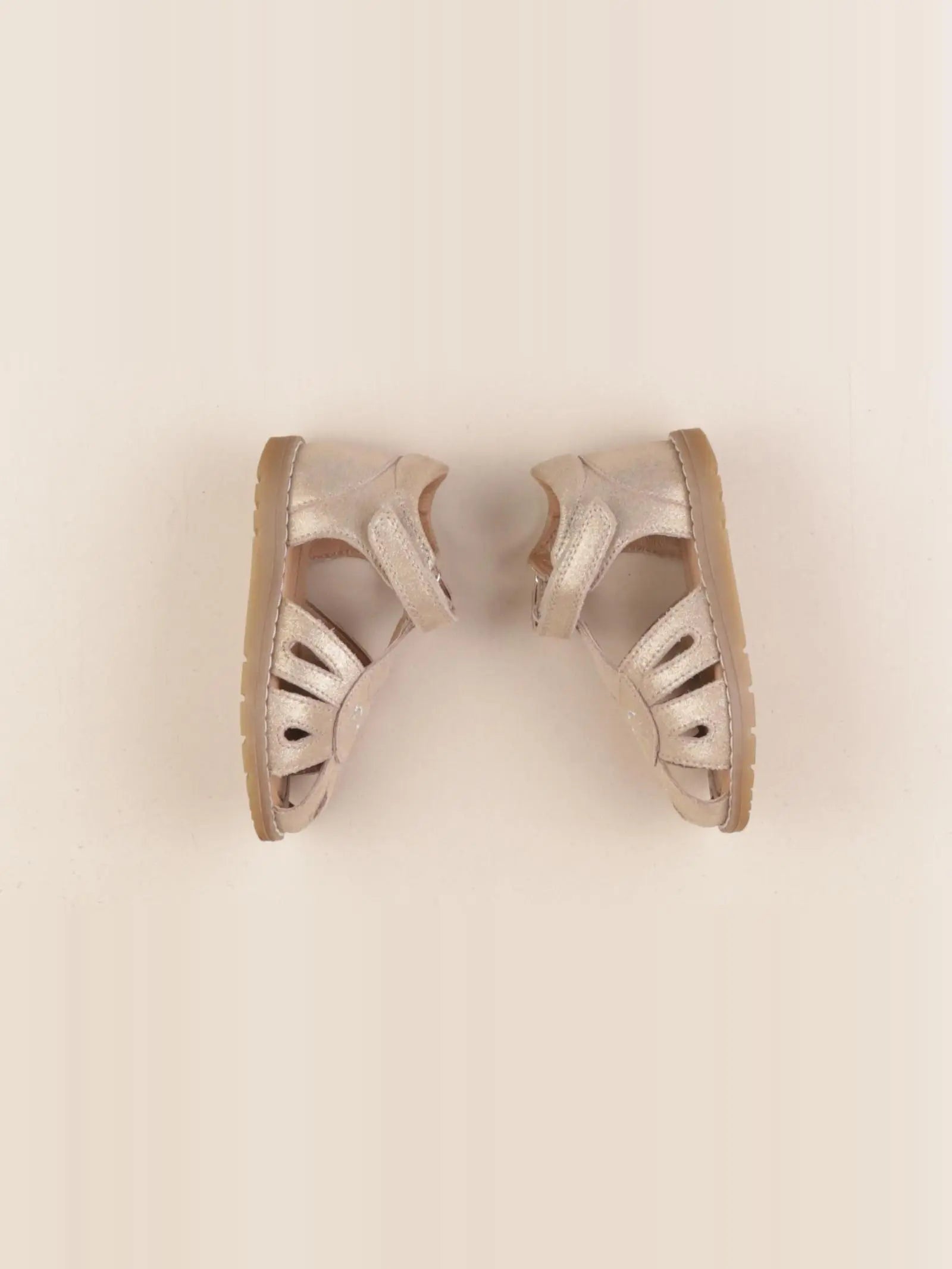 Vertbaudet - sandales or, beige - pointure 25