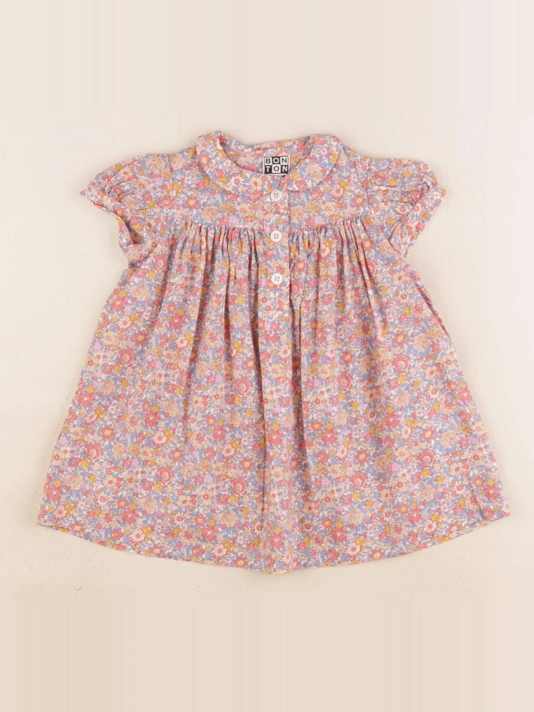Bonton - robe multicolore - 6 mois