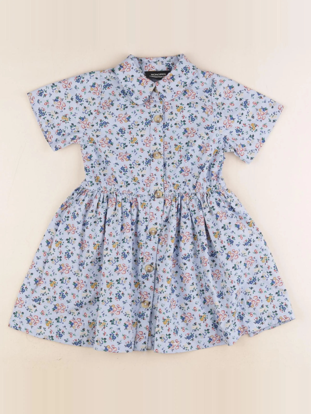 Monoprix - robe bleu - 3 ans