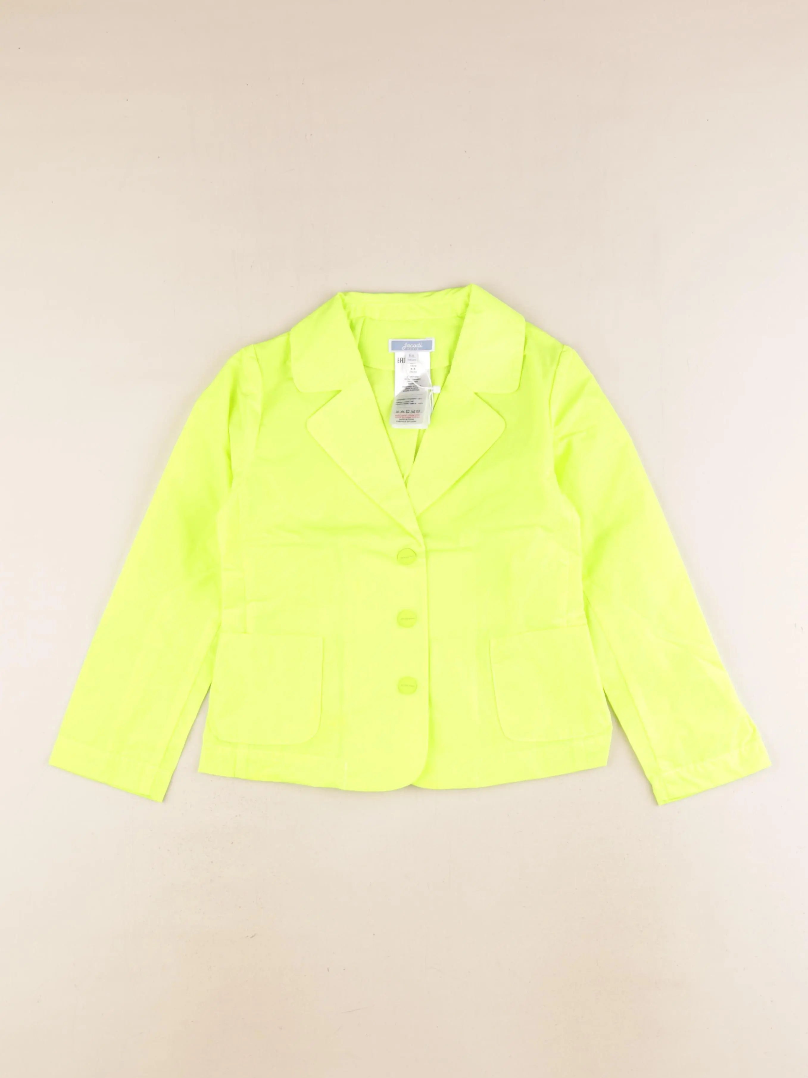 Jacadi - veste jaune fluo - 6 ans