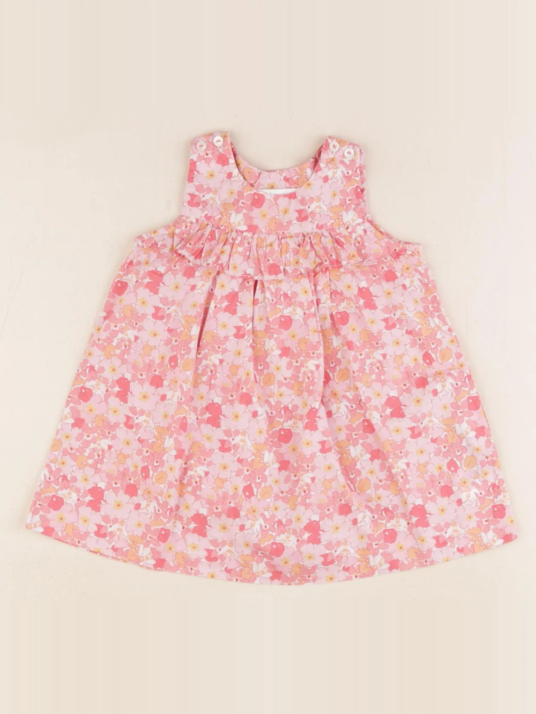 Jacadi - robe liberty rose - 6 mois