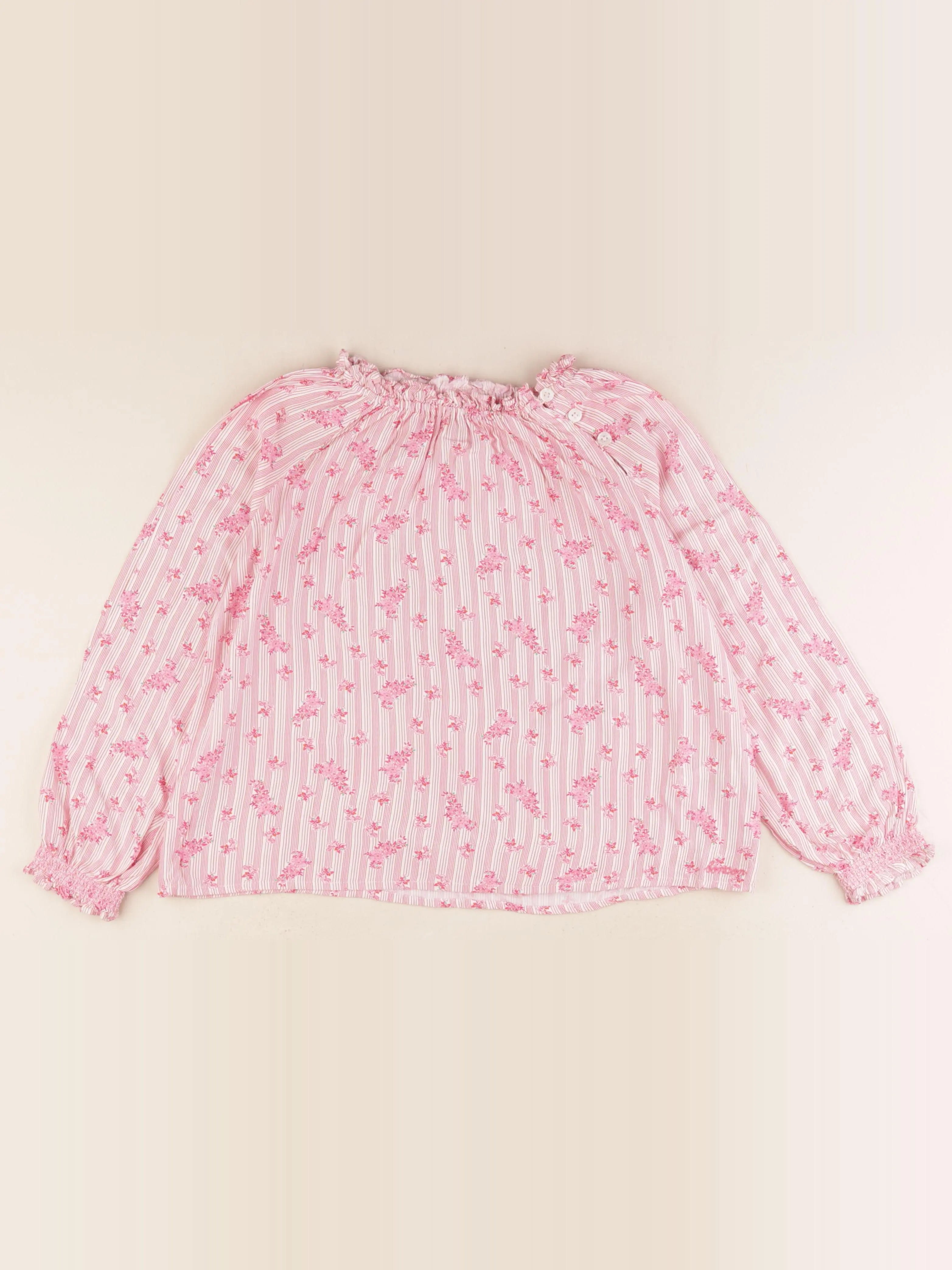 Bonton - blouse rose - 10 ans