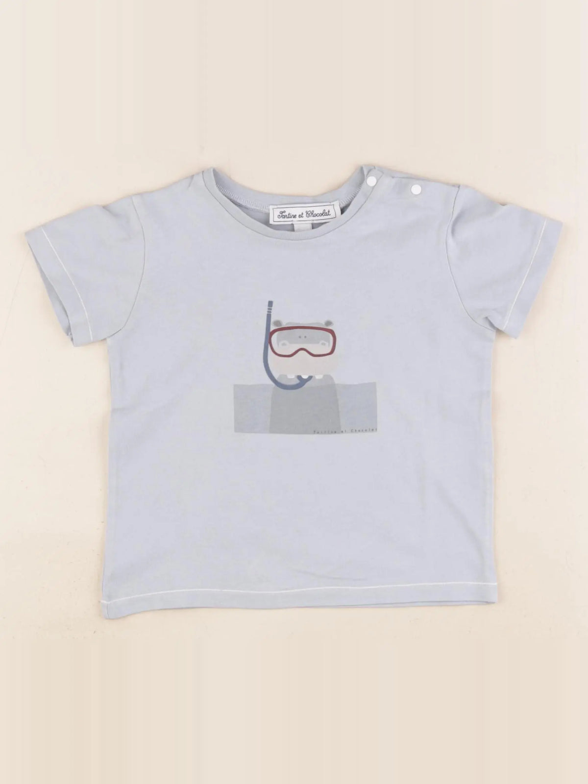 Tartine & Chocolat - tee-shirt bleu - 3 ans