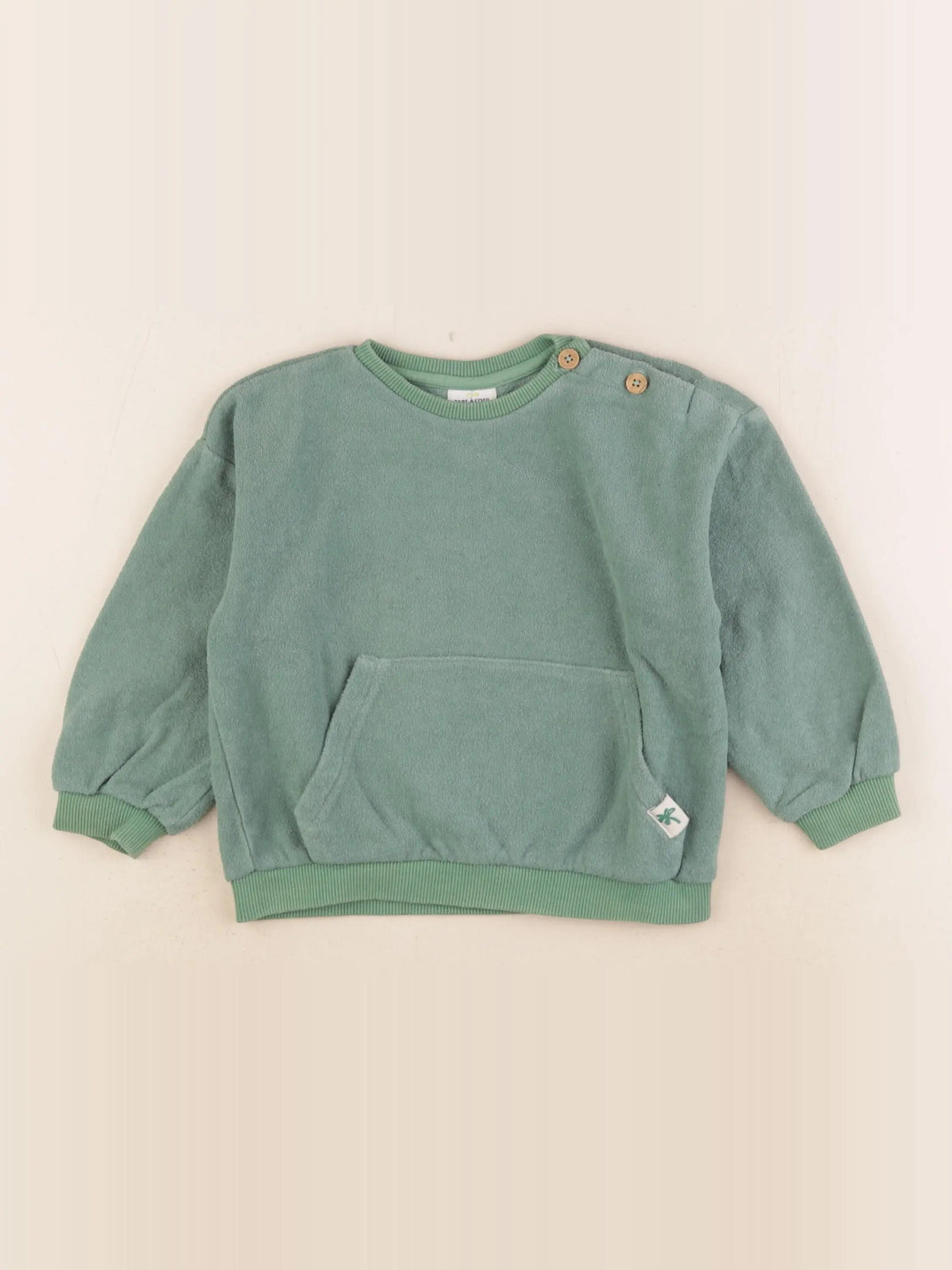 Tape à l'oeil - sweat vert - 3 ans