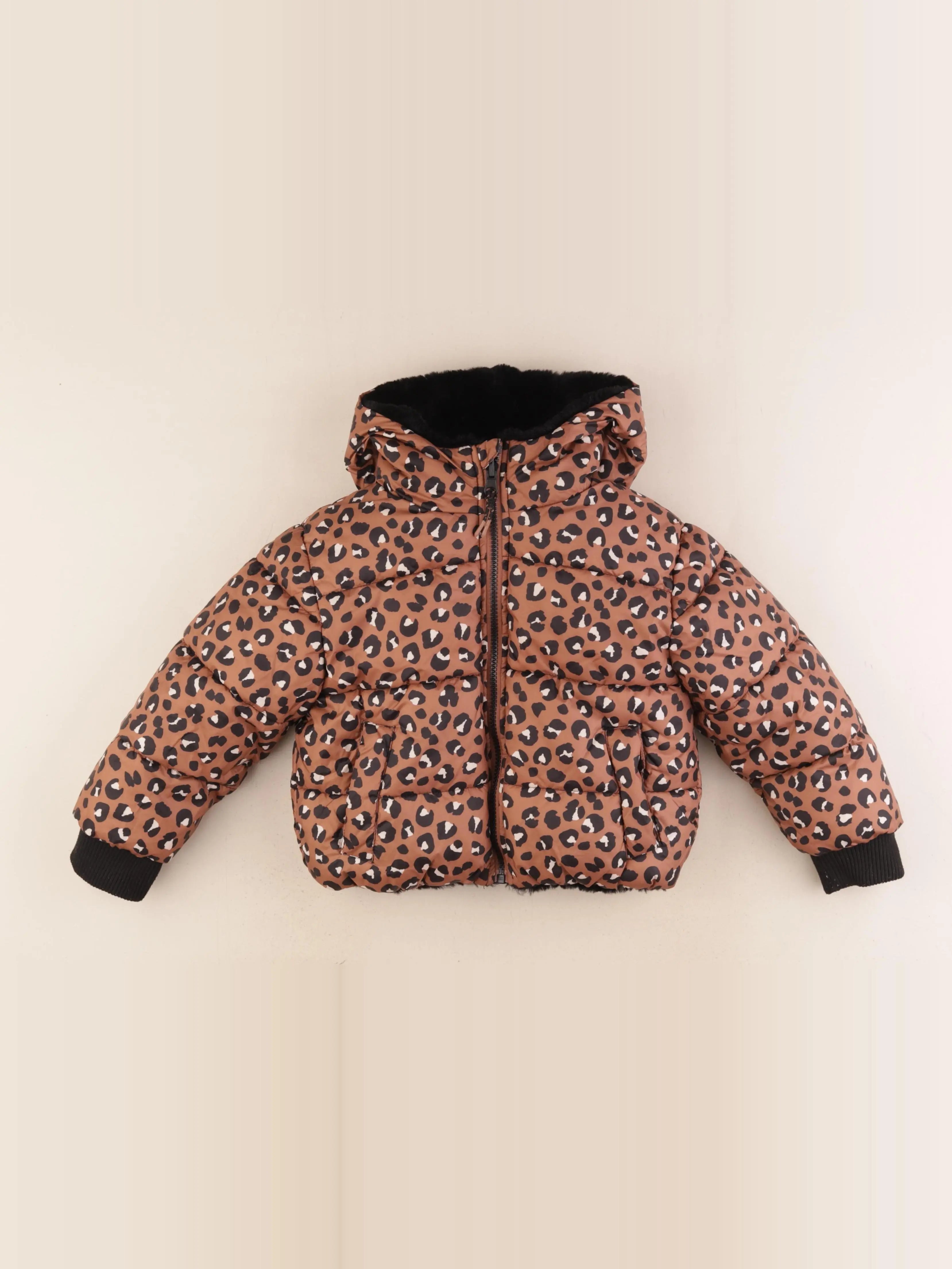 Monoprix - manteau noir, marron - 5 ans