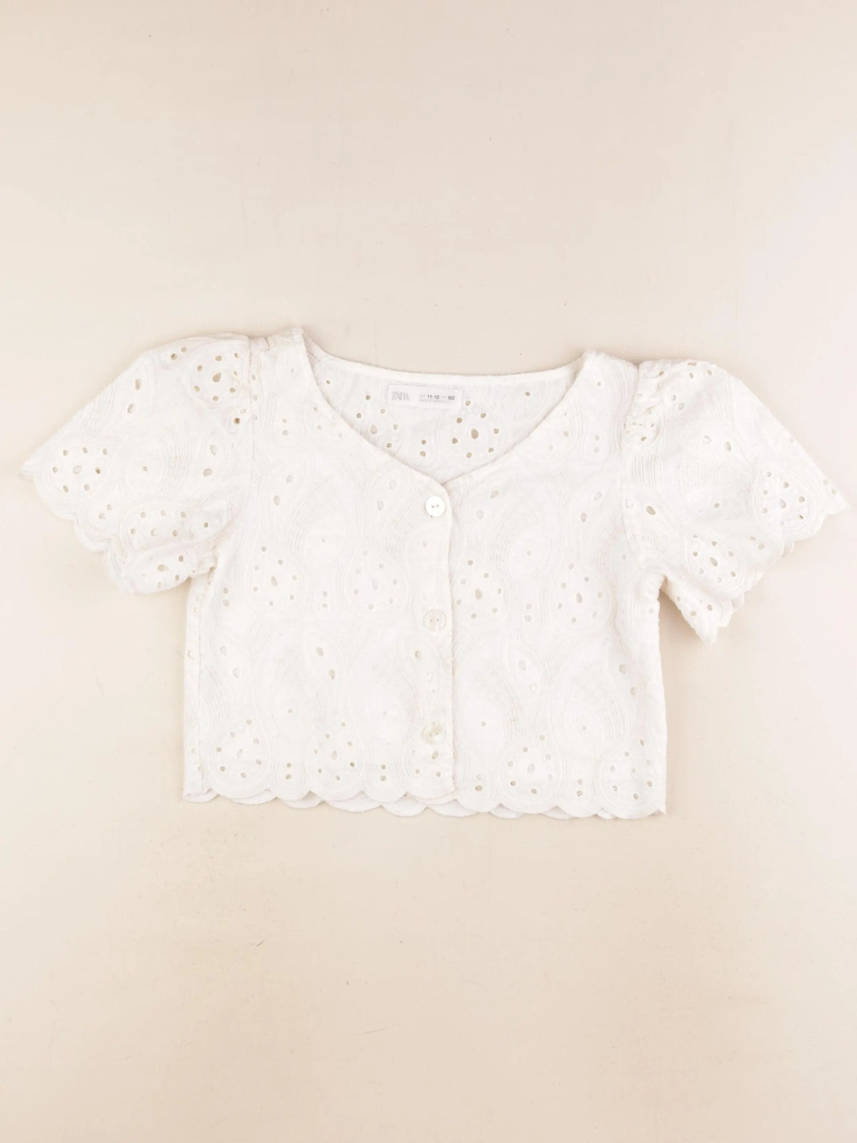 Zara - tee-shirt blanc - 11/12 ans