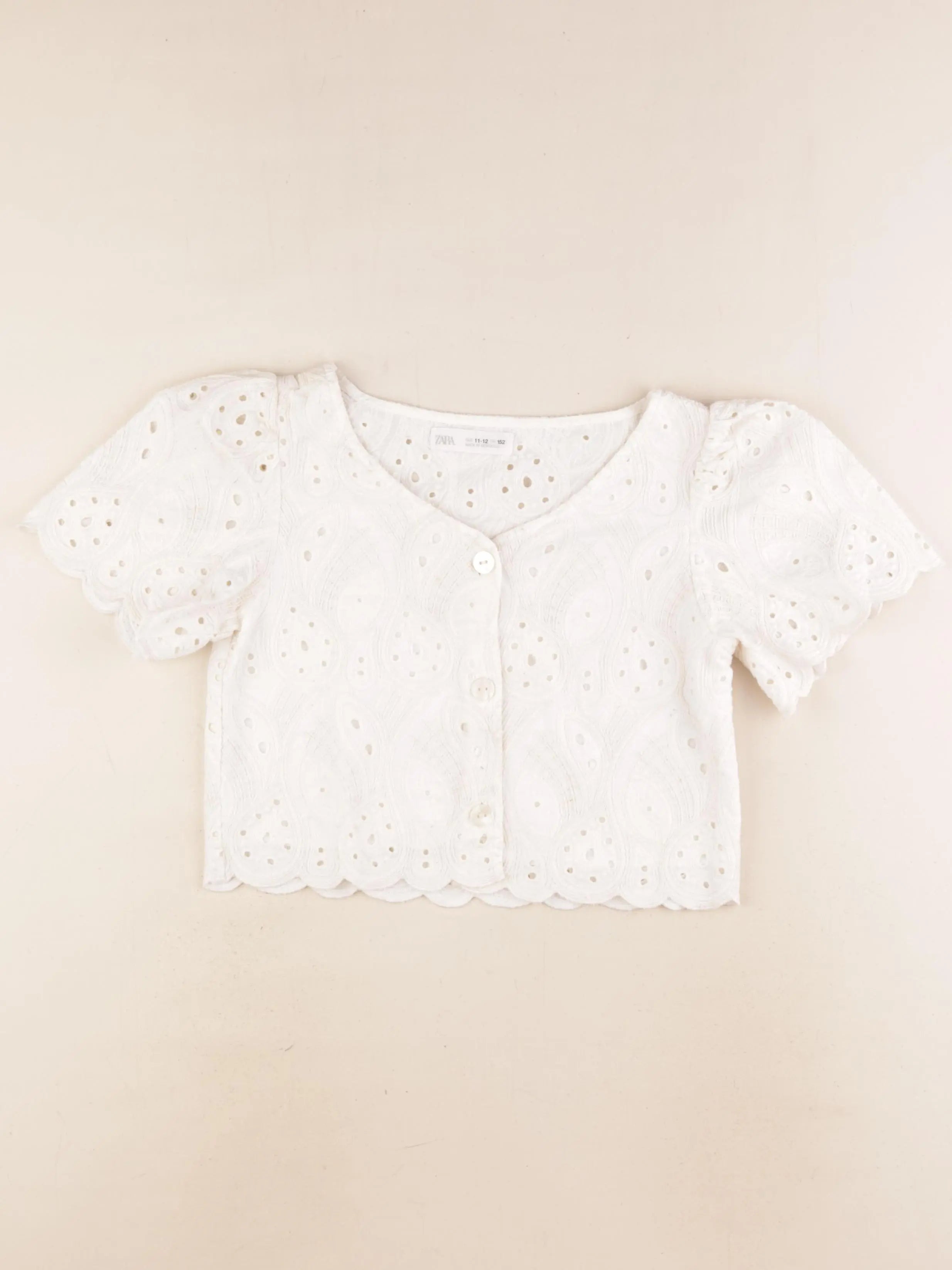 Zara - tee-shirt blanc - 11/12 ans