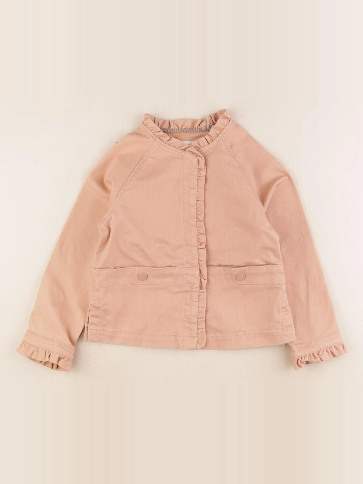 Cyrillus - veste rose, orange - 6 ans