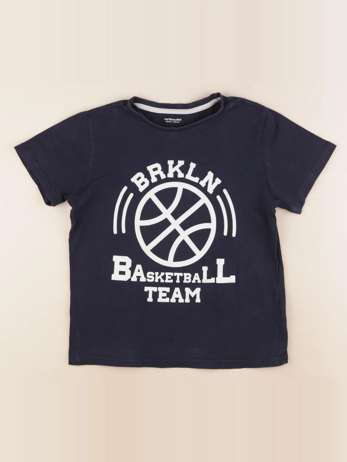 Vertbaudet - tee-shirt bleu - 10 ans
