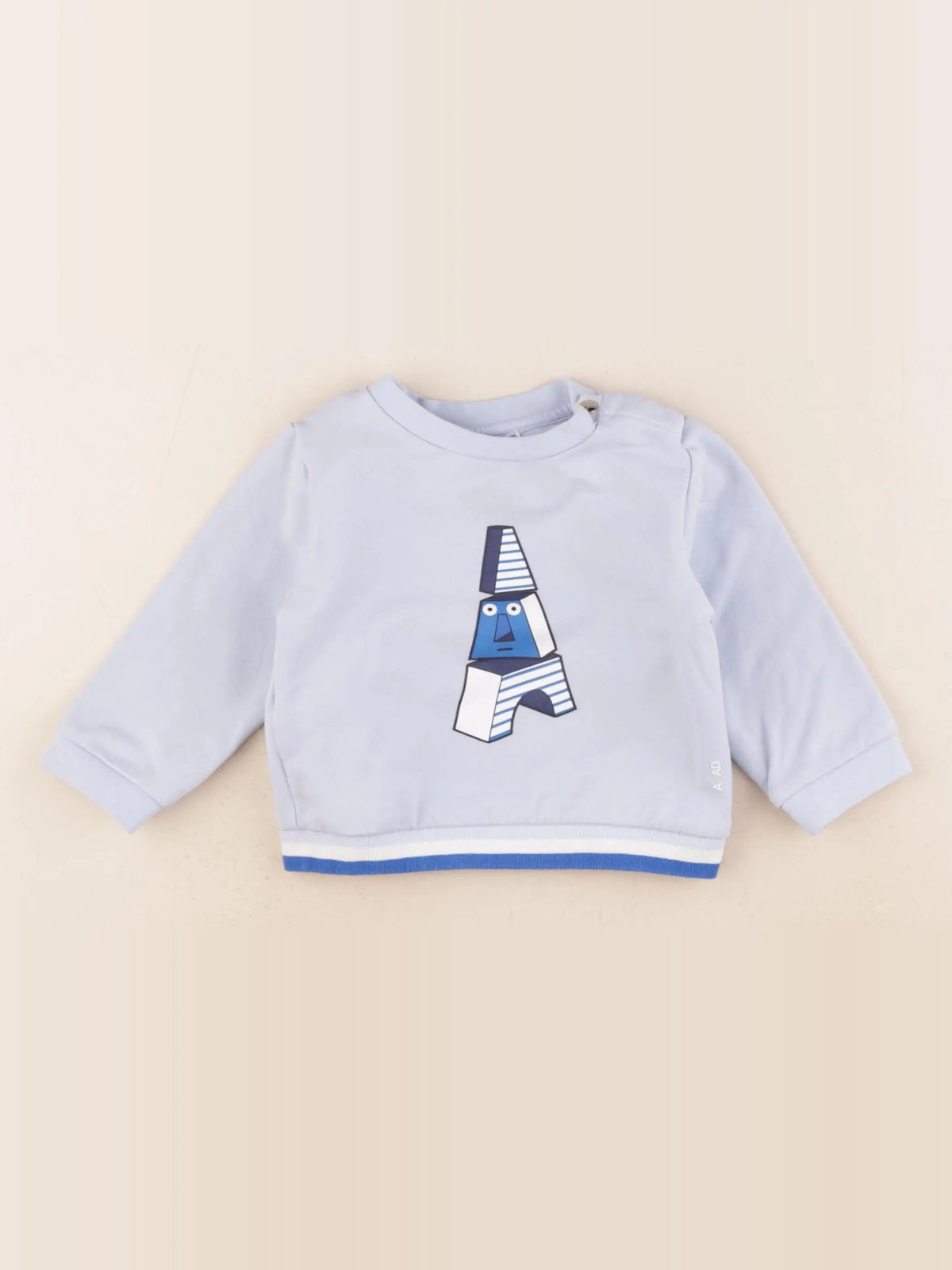 Jacadi - sweat bleu - 18 mois