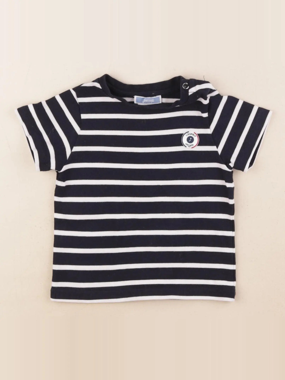 Jacadi - tee-shirt blanc, bleu - 24 mois