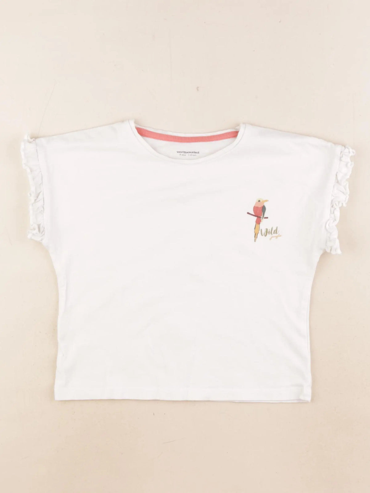 Vertbaudet - tee-shirt blanc - 5 ans