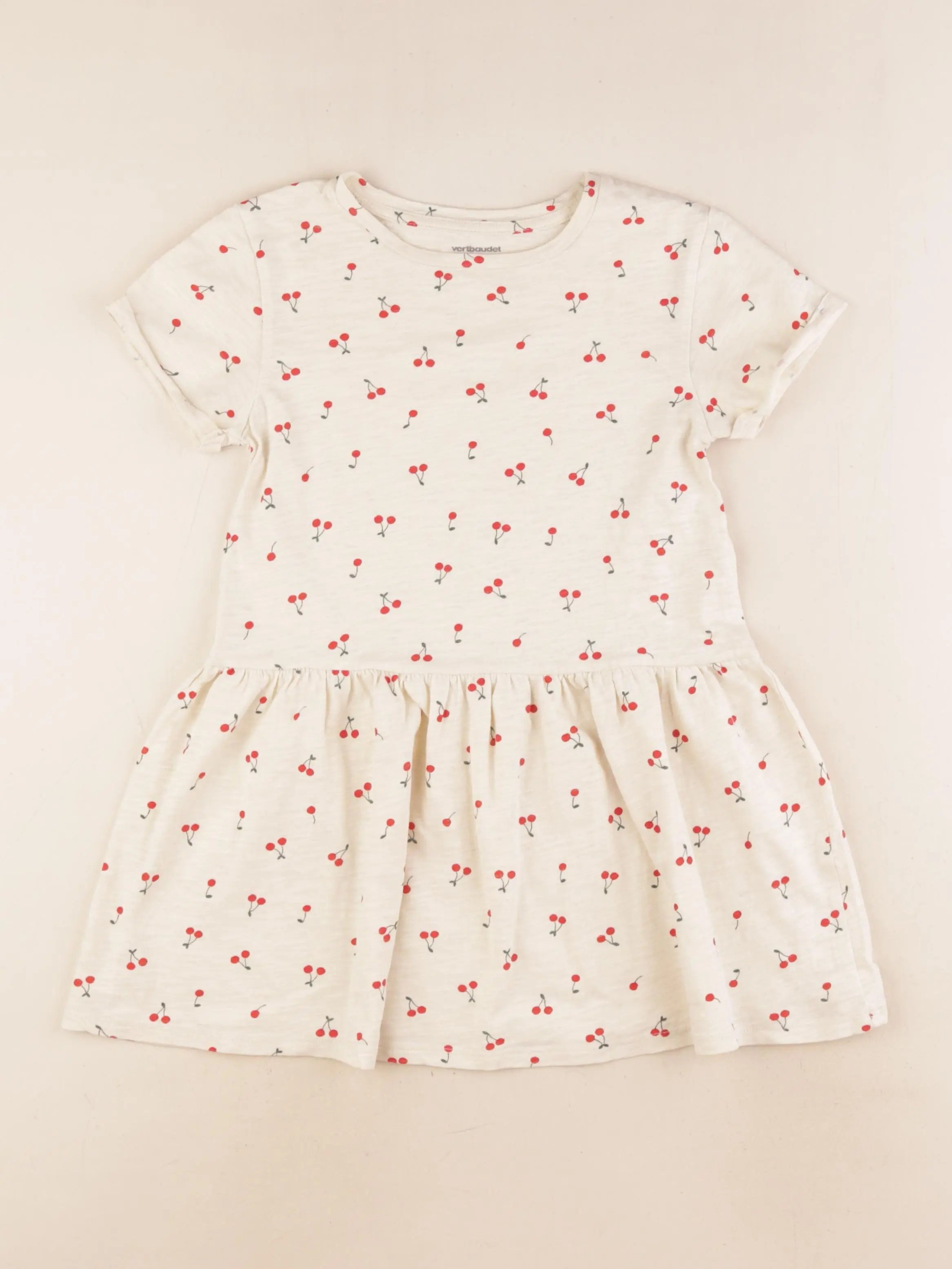 Vertbaudet - robe beige - 6 ans