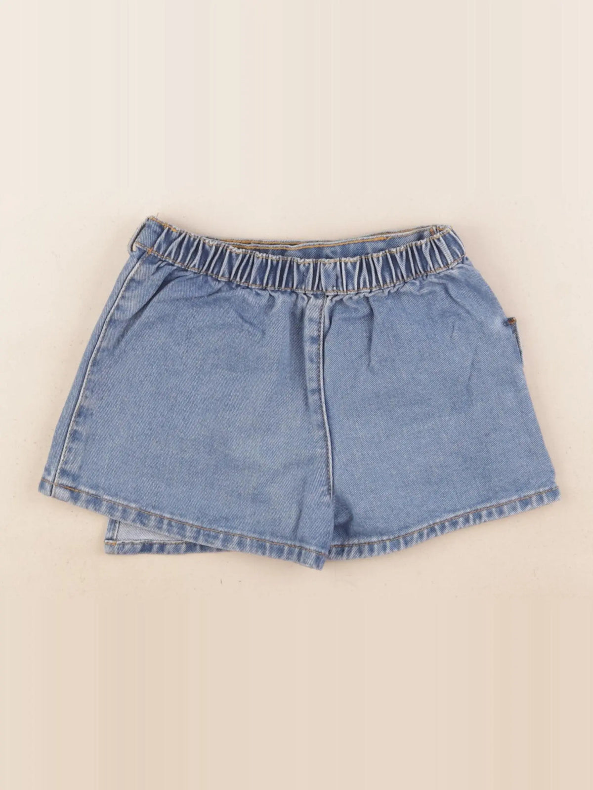Vertbaudet - jupe short bleu - 5 ans