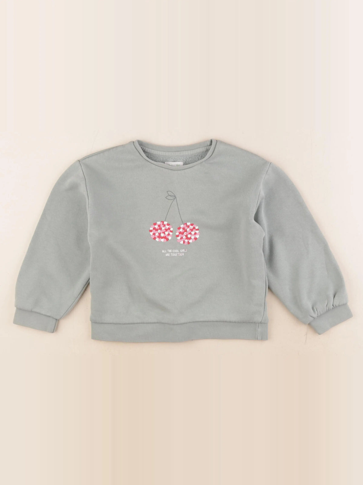 Vertbaudet - sweat vert - 6 ans