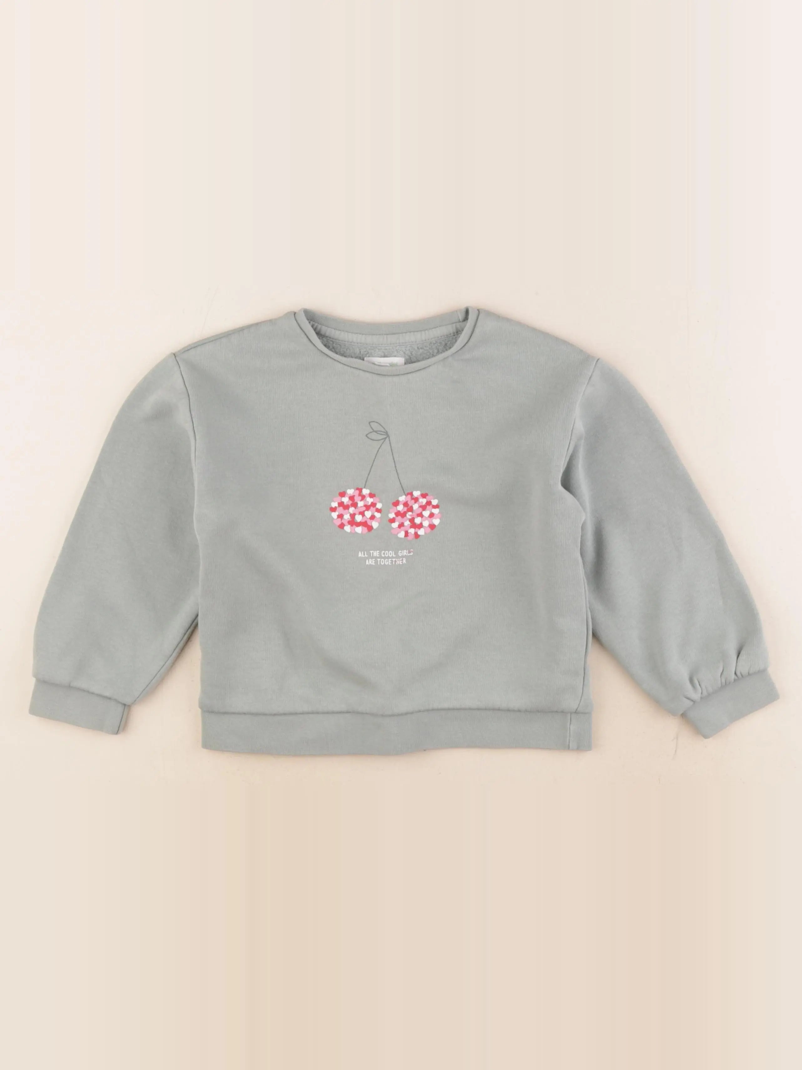 Vertbaudet - sweat vert - 6 ans