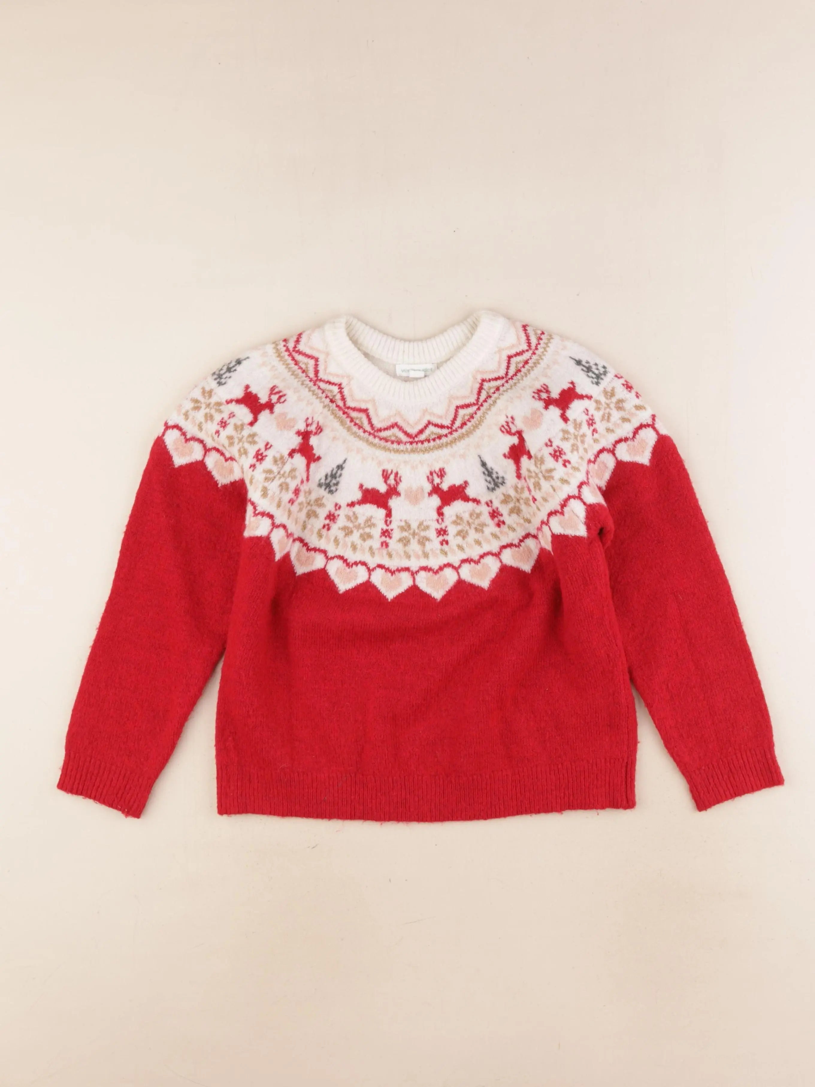 Vertbaudet - pull rouge - 6 ans