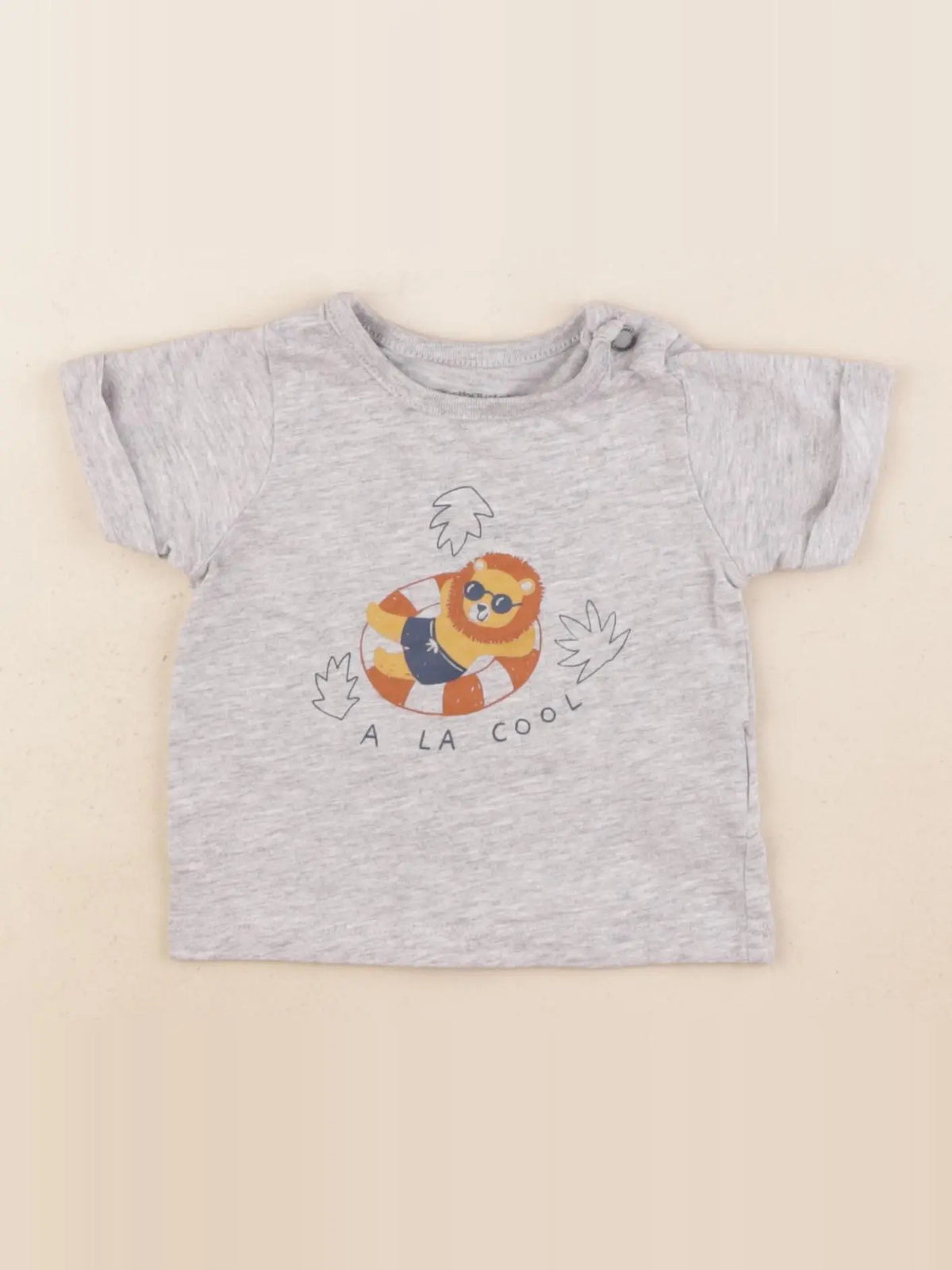 Vertbaudet - tee-shirt gris - 3 mois