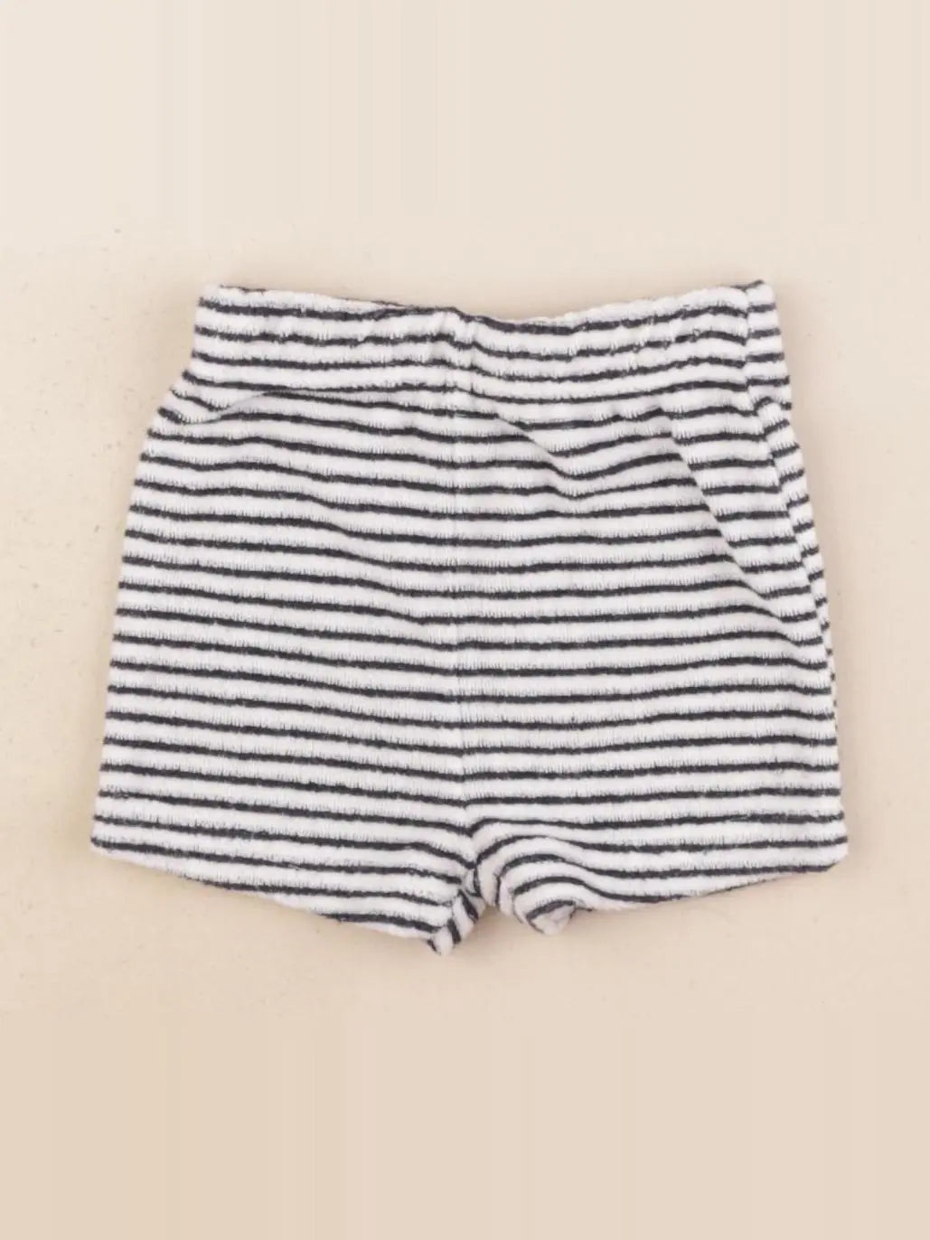 Vertbaudet - short bleu, blanc - 3 mois