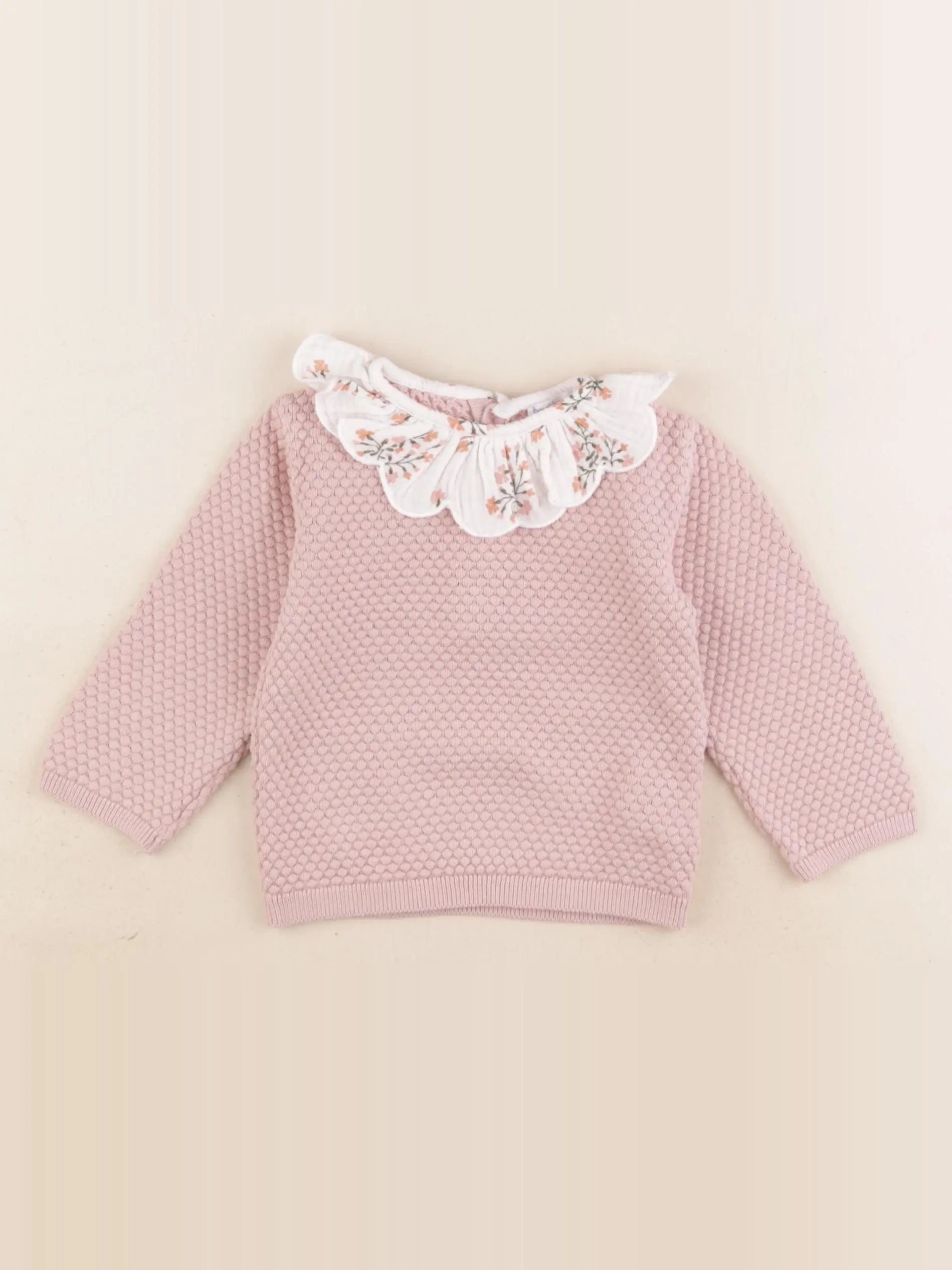 Boutchou - pull rose - 9 mois