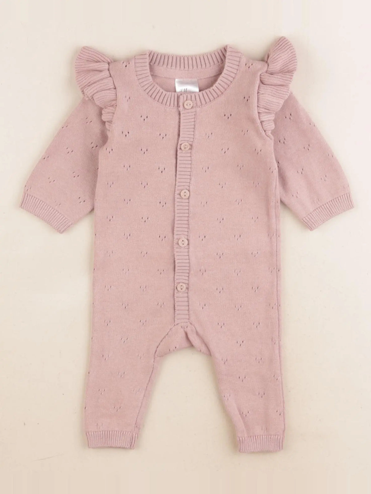 H&M - combinaison rose - 0/1 mois