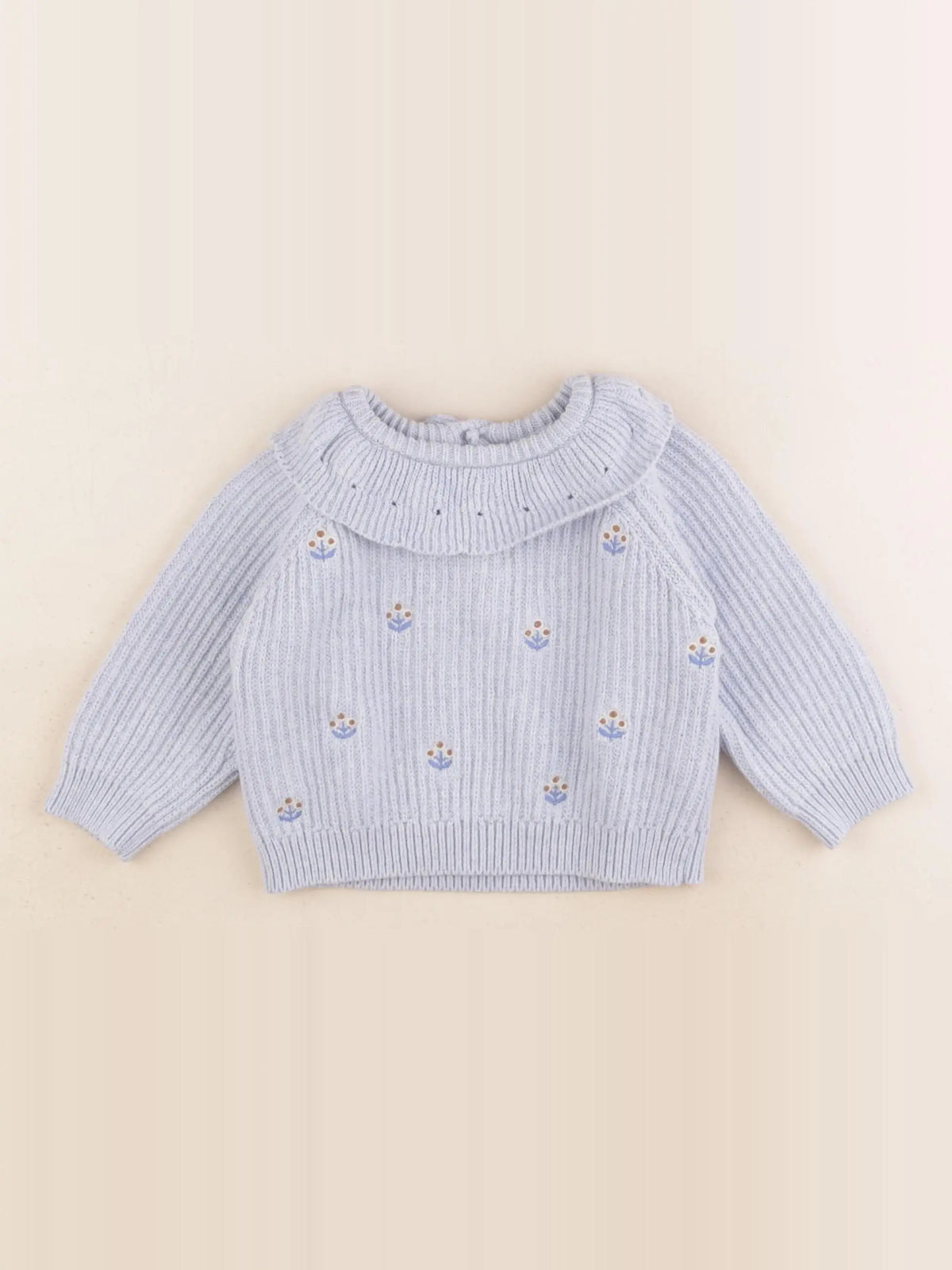 Boutchou - pull bleu - 9 mois
