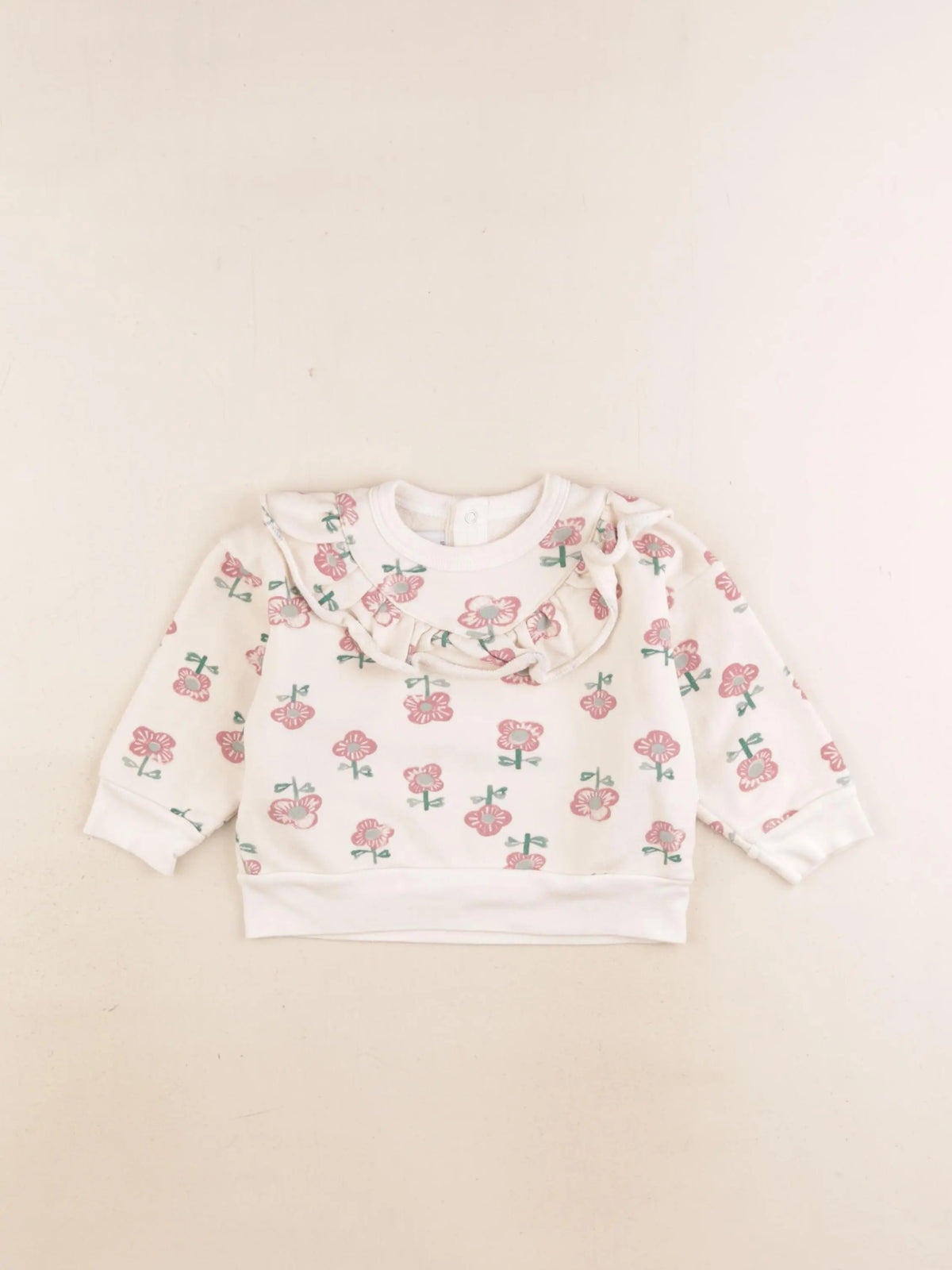 Petit Bateau - sweat beige - 18 mois