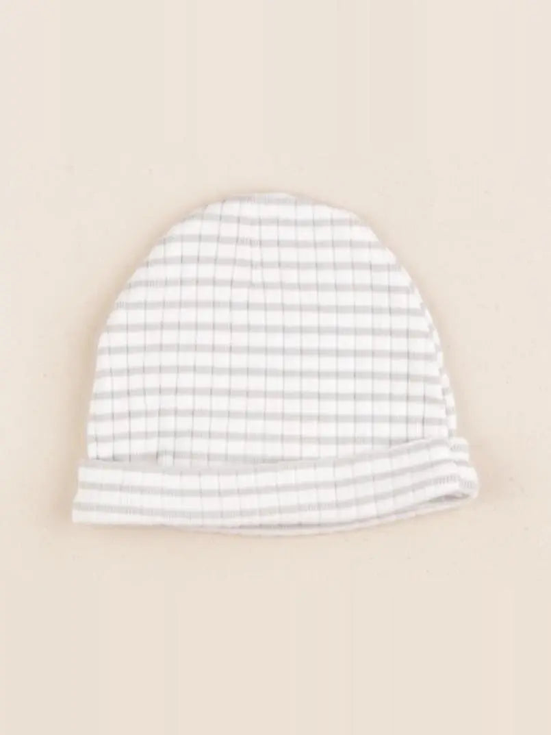 Boutchou - bonnet de naissance blanc, vert - 0 mois