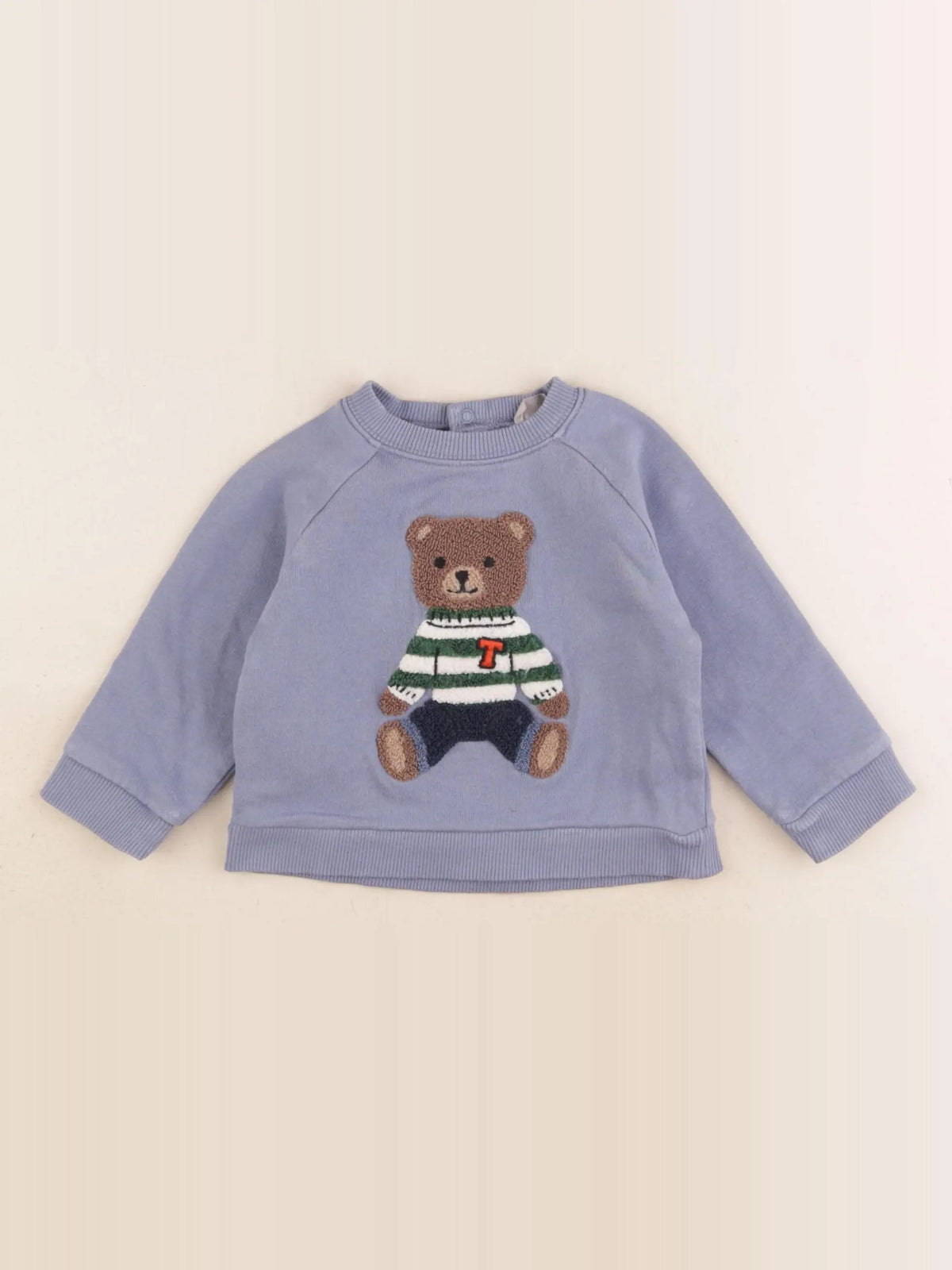 Boutchou - sweat bleu - 9 mois