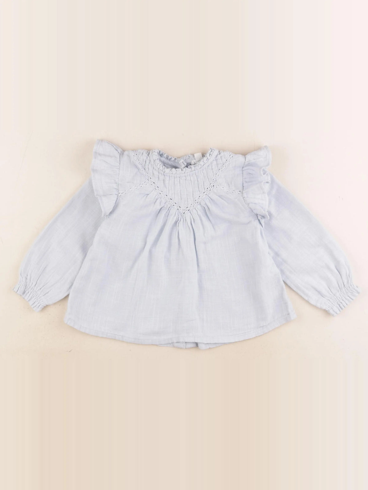 Vertbaudet - blouse bleu - 24 mois