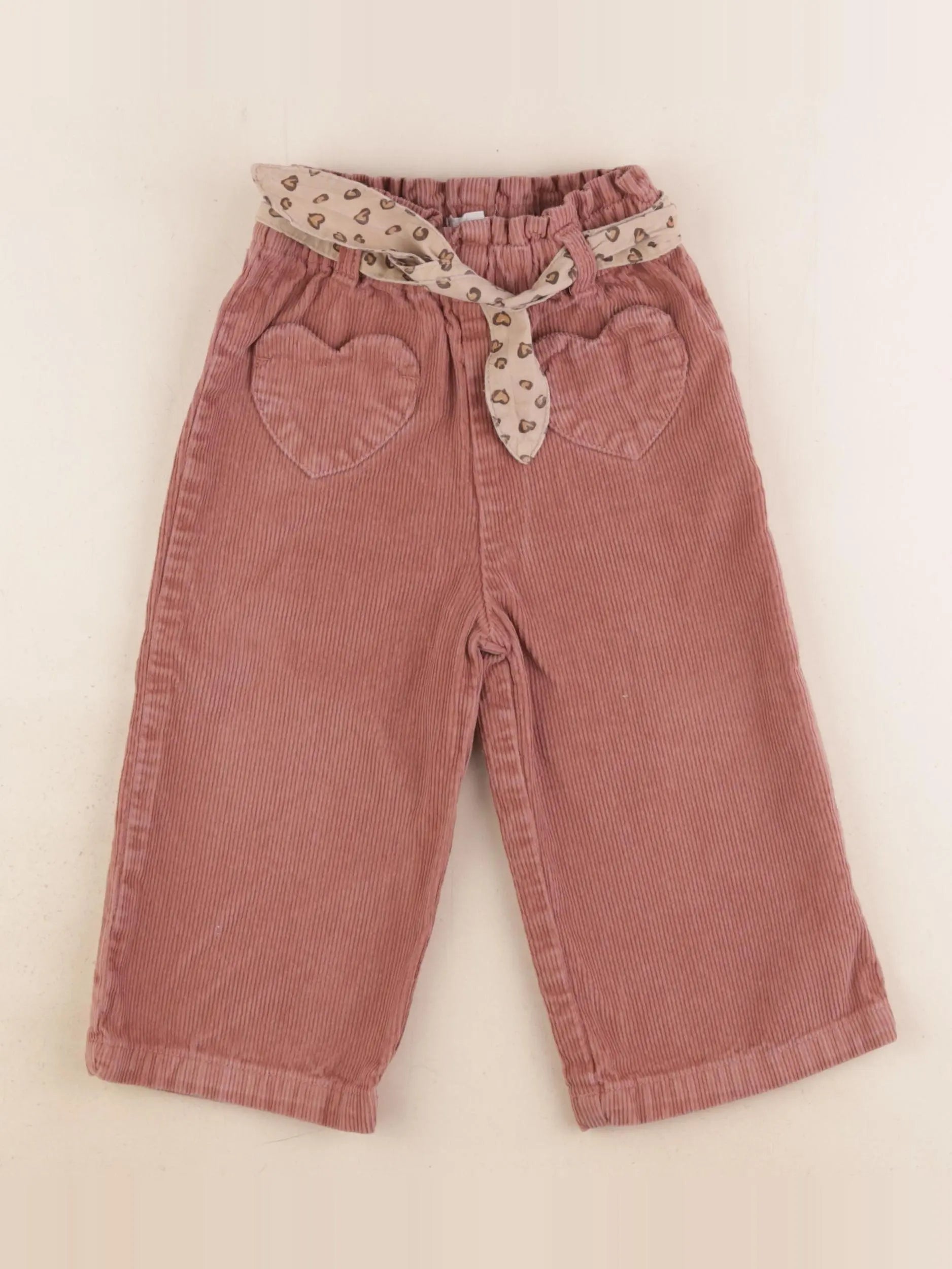 Vertbaudet - pantalon marron - 24 mois